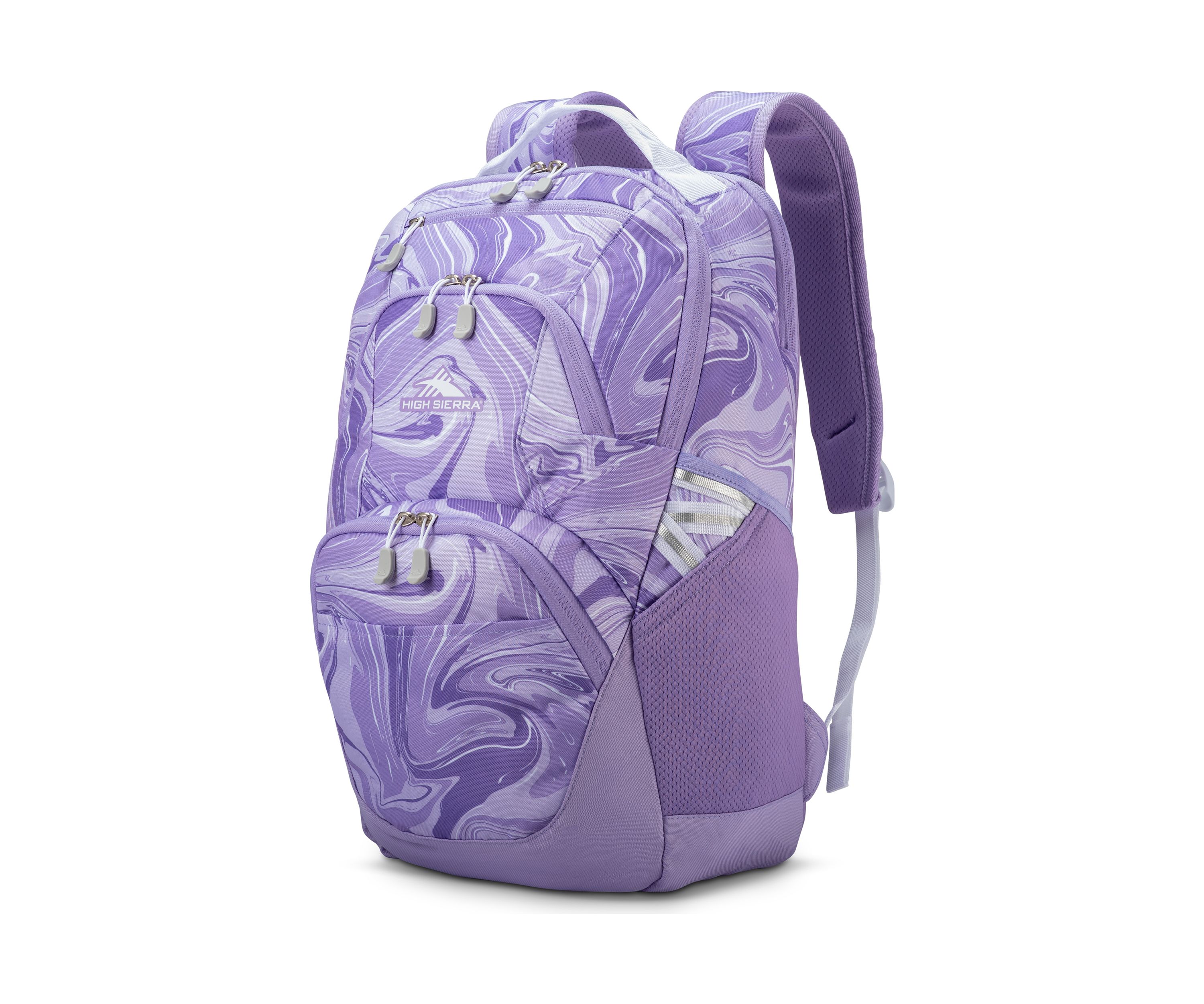 Big Kids Swoop Lavender Marble Backpack