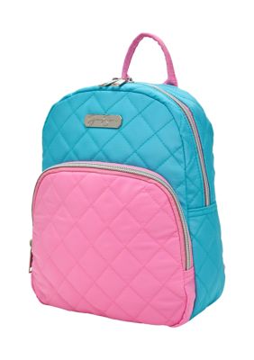 Jessica Simpson Two Tone Quilted Faux Leather Mini Backpack belk