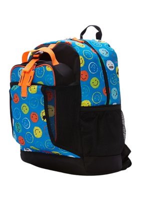 Little Kids Happy Face 2 in 1 Backpack Set - Backpack and Lunch Bag