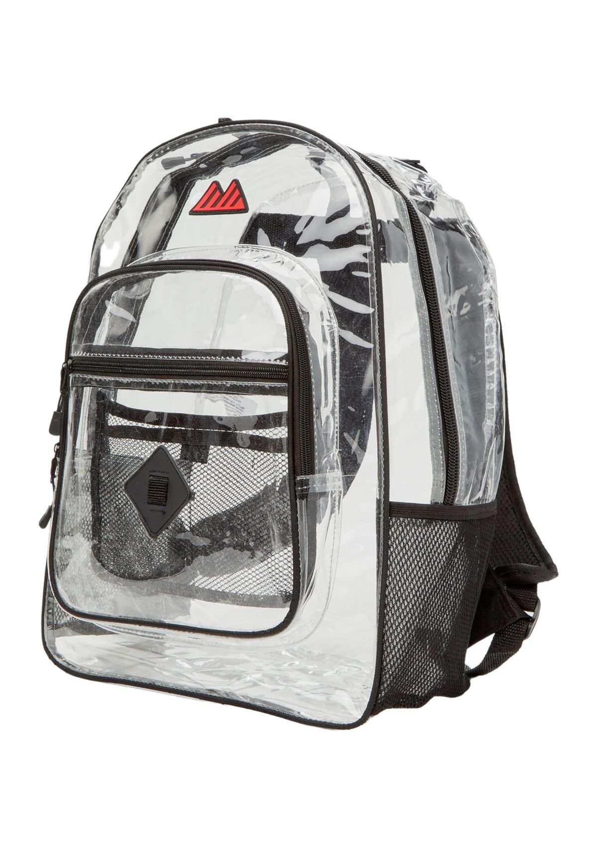 Black Deluxe Clear Backpack