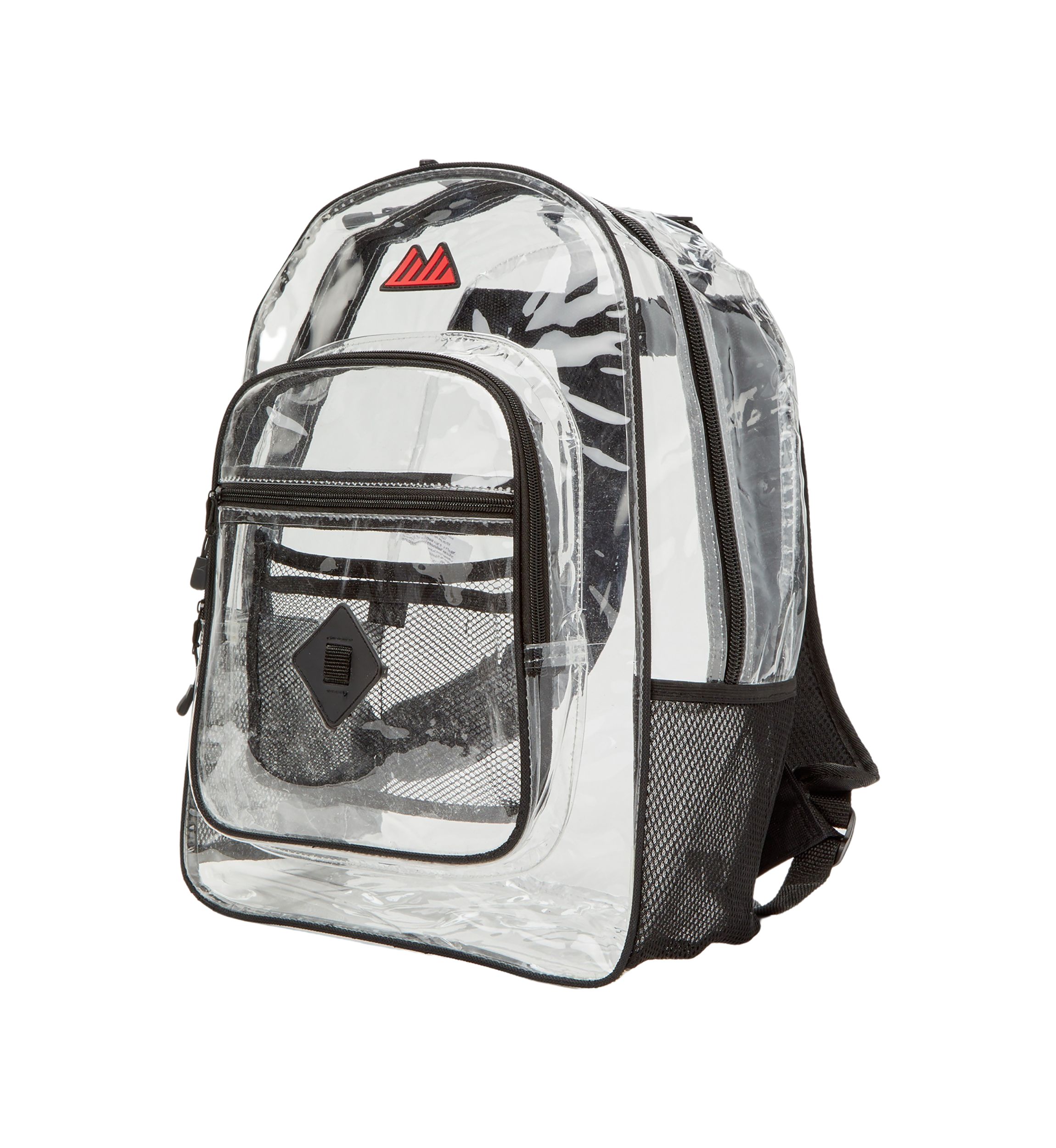 Black Deluxe Clear Backpack