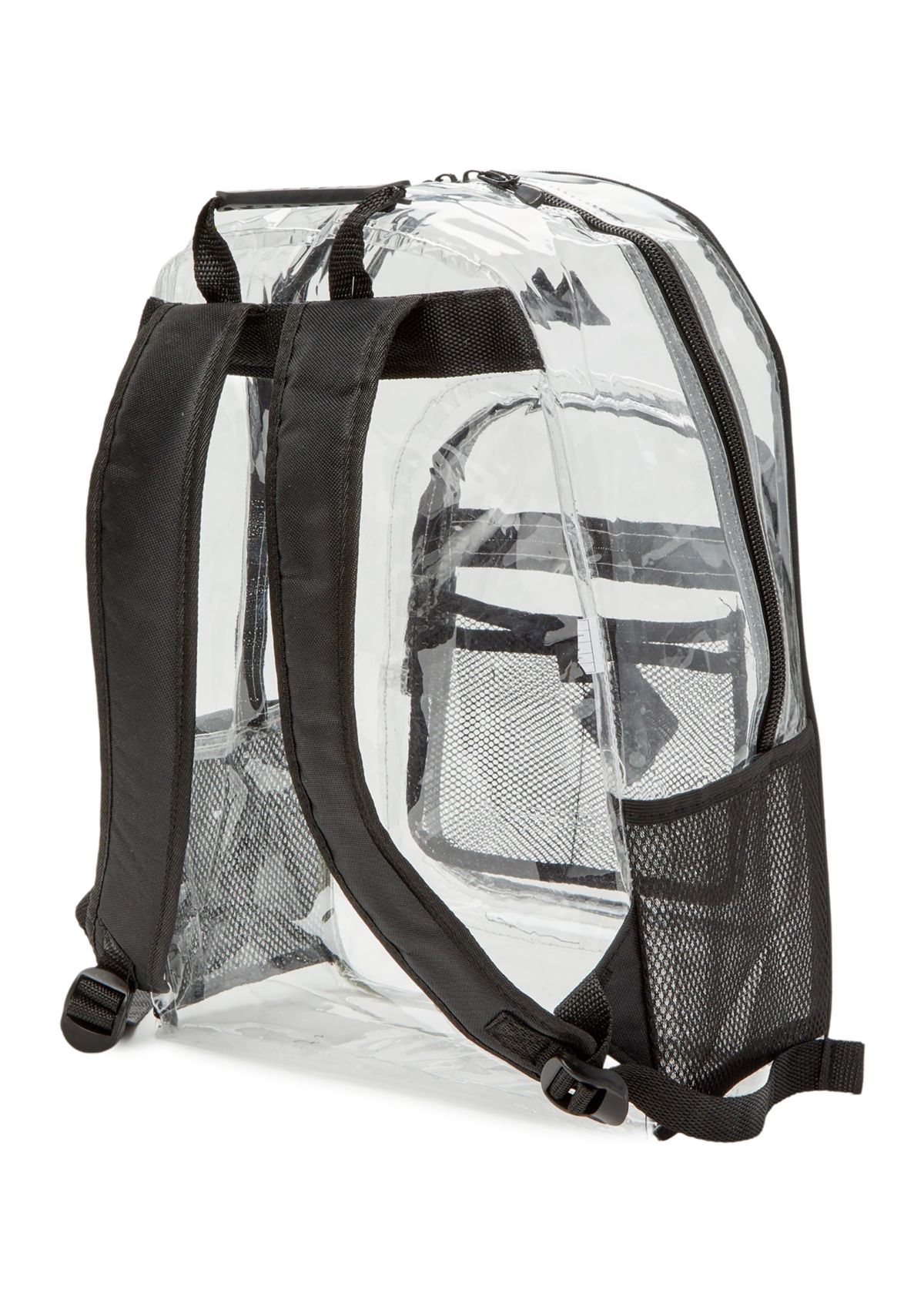 Black Deluxe Clear Backpack