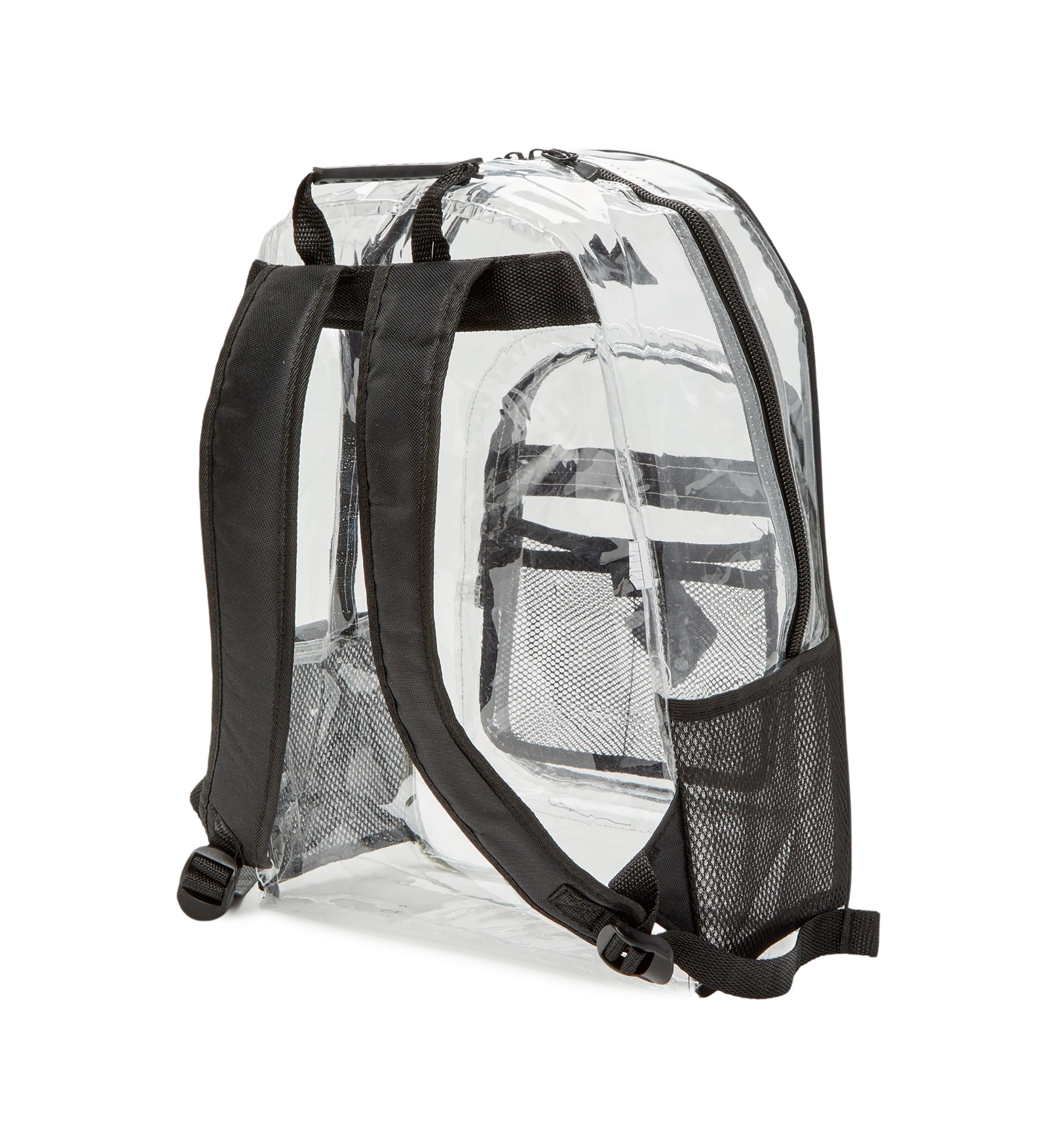 Black Deluxe Clear Backpack