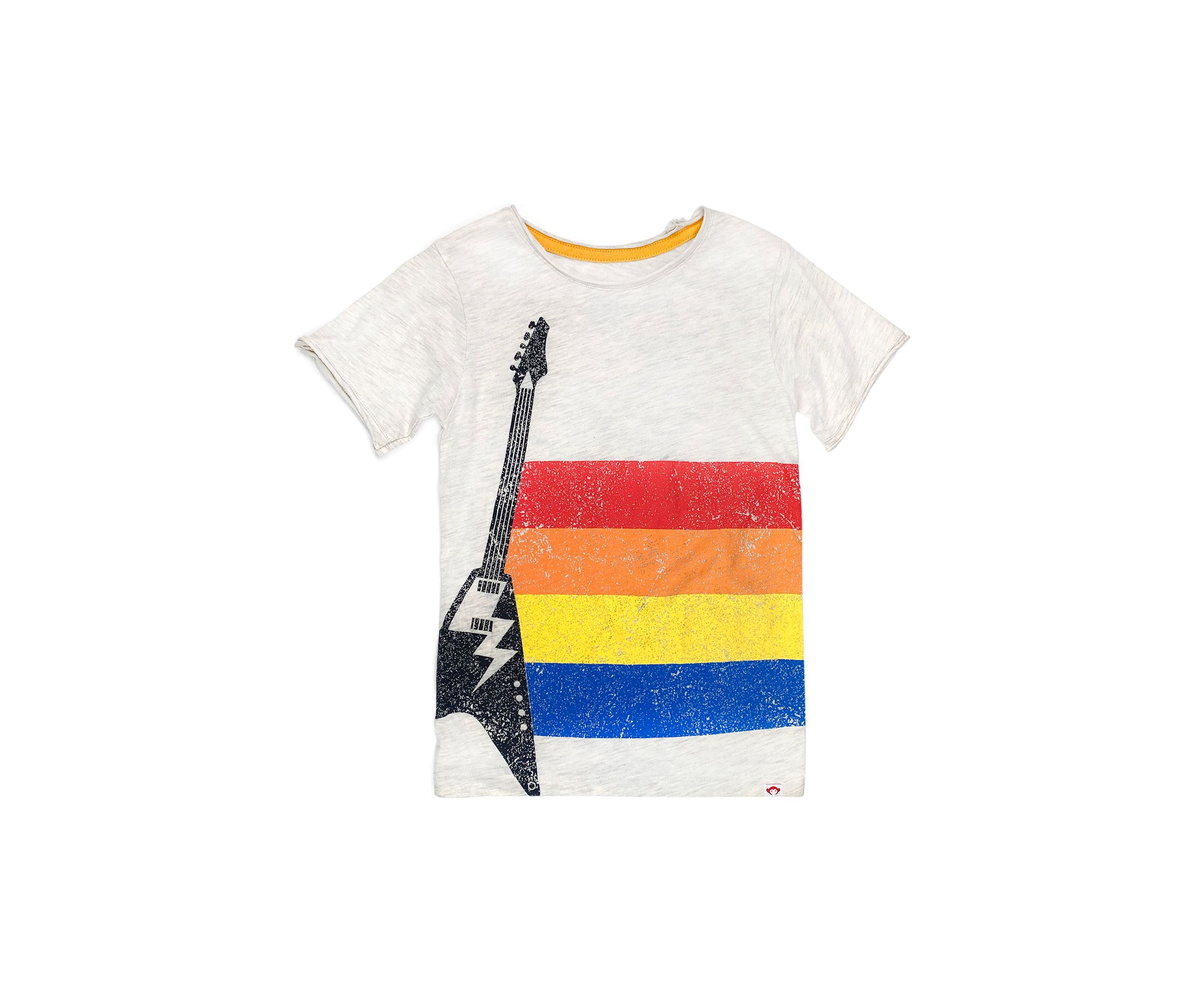 Boys 4-20 Short Sleeve Guitar Stripes Graphic T-Shirt 