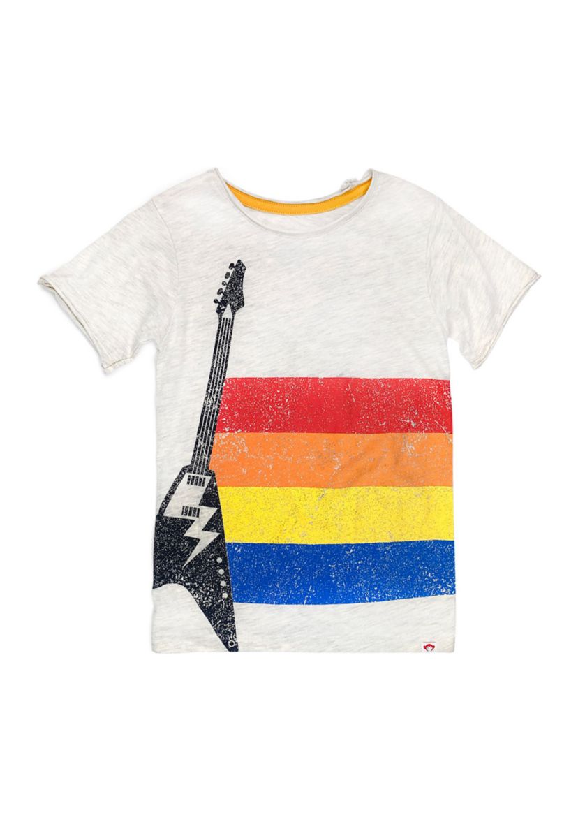 Boys 4-20 Short Sleeve Guitar Stripes Graphic T-Shirt 