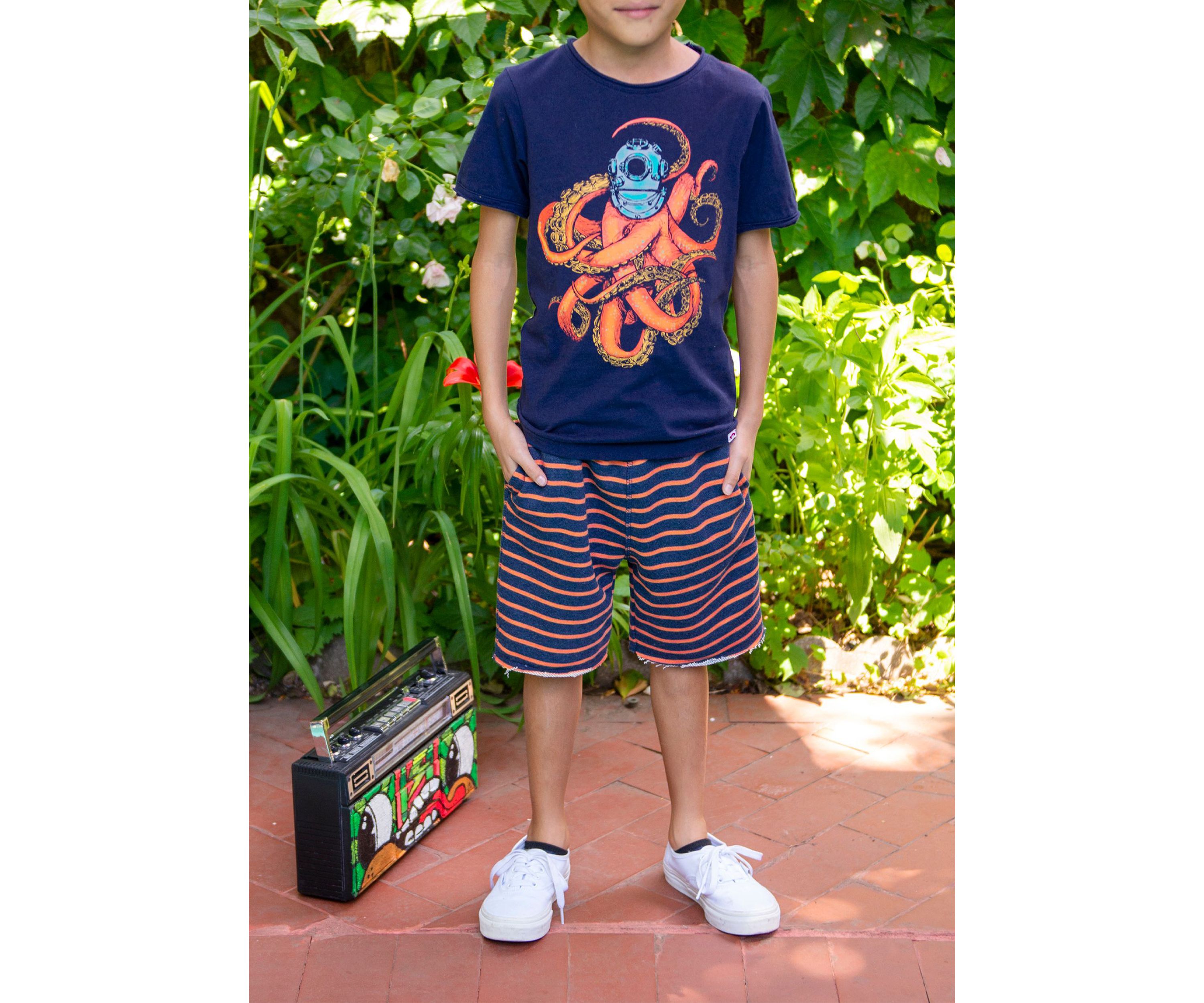 Toddler Boys Sea Monster Graphic T-Shirt