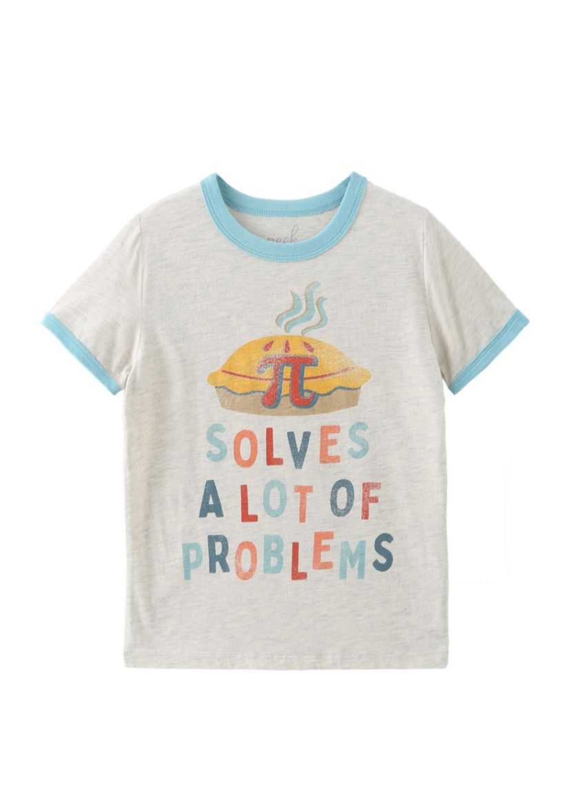 Boys 4-7 Pi Solves Problems T-Shirt 