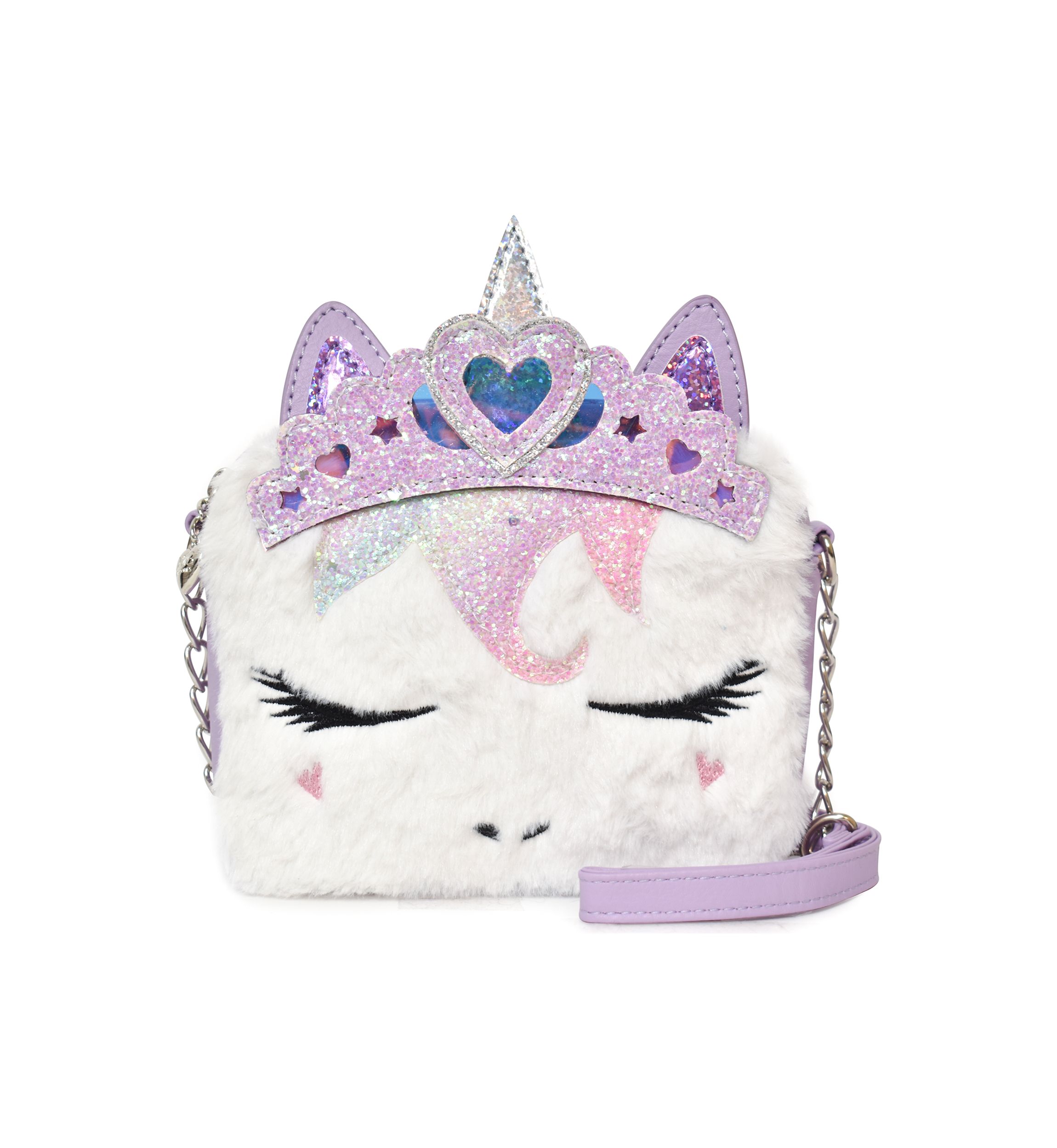 Girls Gwen Heart Crown Unicorn Crossbody Bag