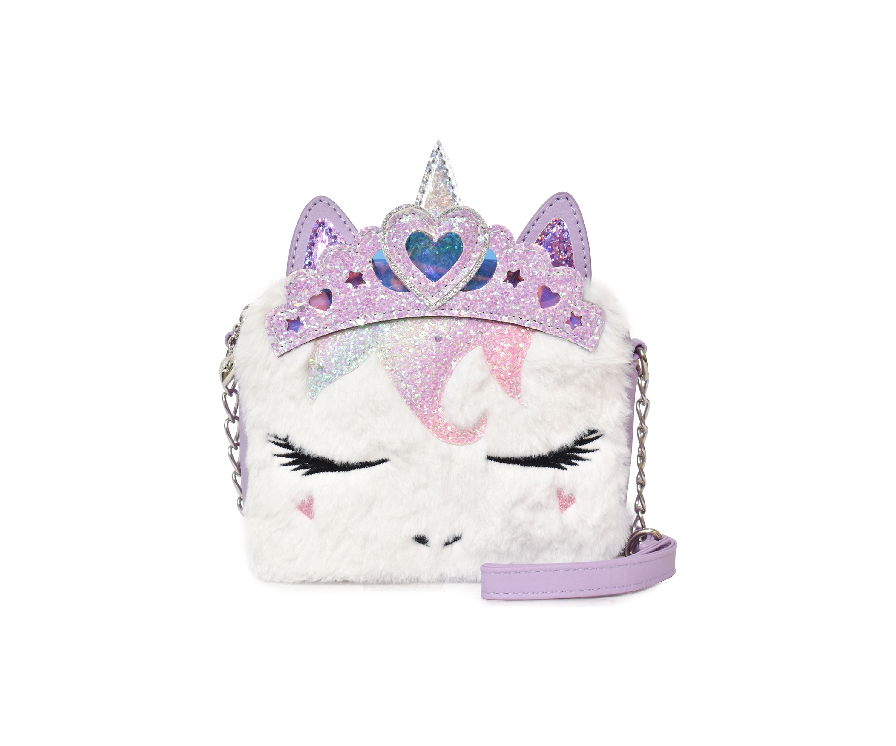 Girls Gwen Heart Crown Unicorn Crossbody Bag