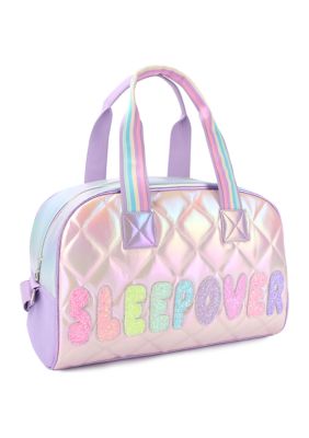 OMG Accessories Kids' Medium Miss Gwen Butterfly Duffle Bag in Lavender