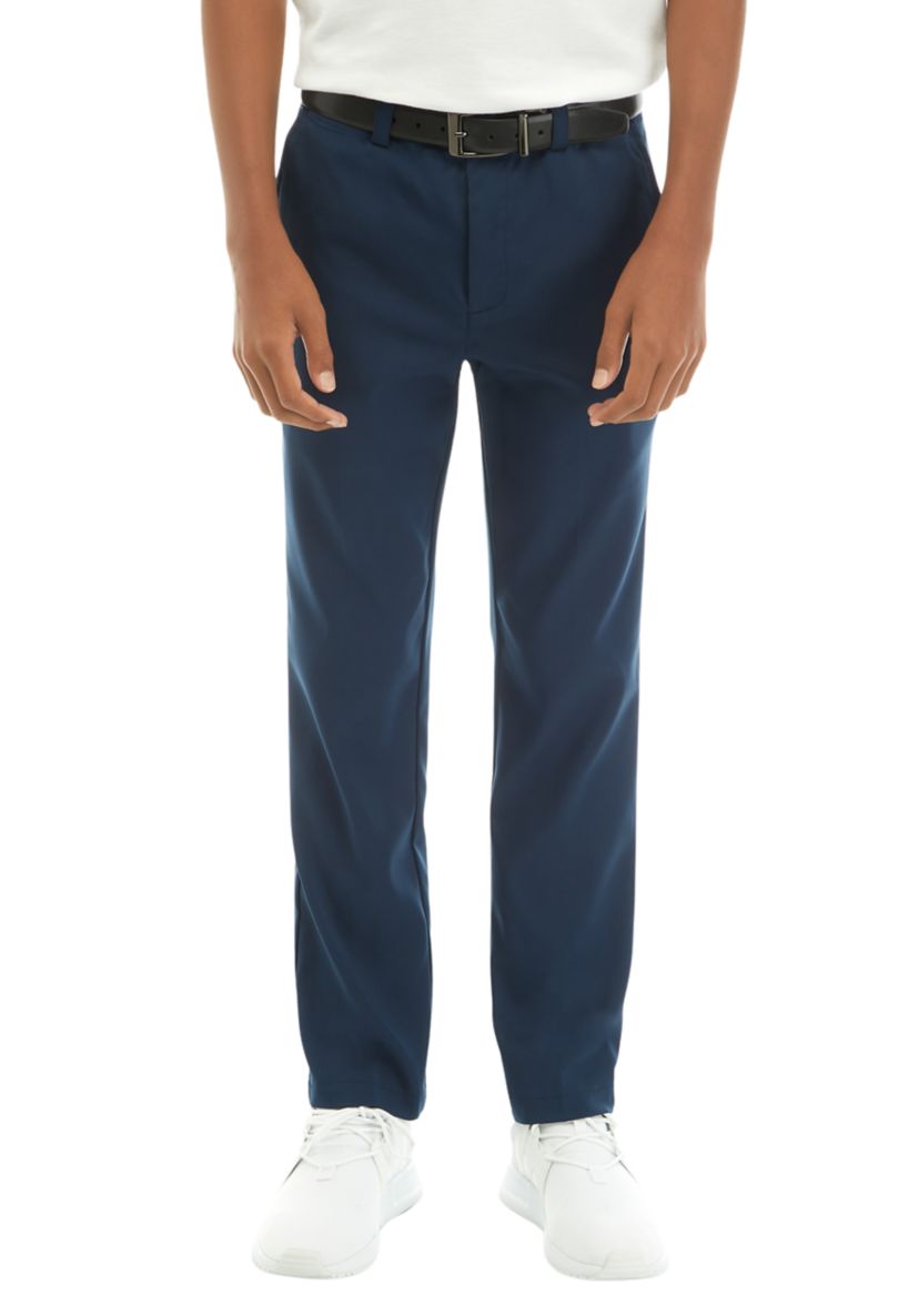 Boys 8-20 Solid Flat Front Pants