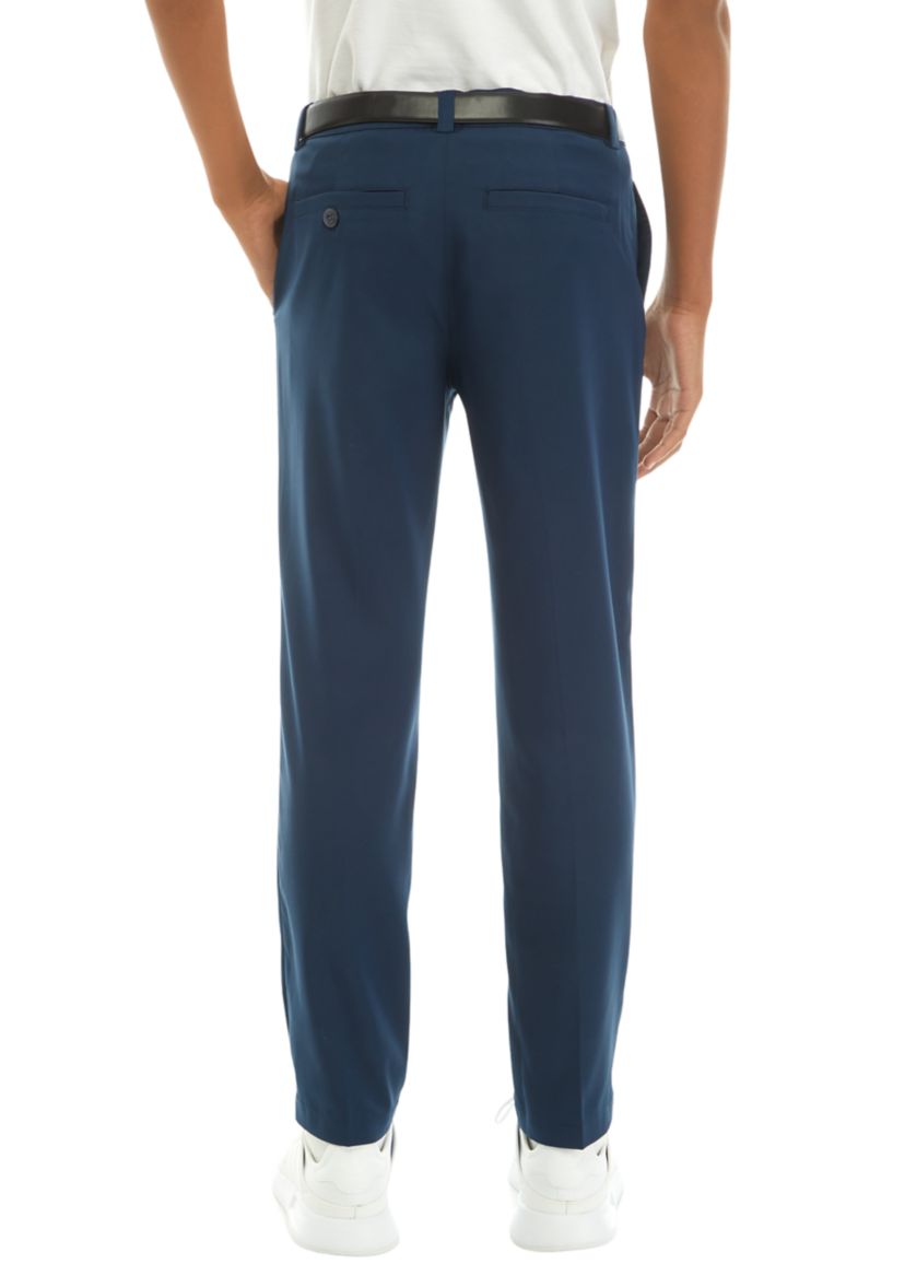 Boys 8-20 Solid Flat Front Pants