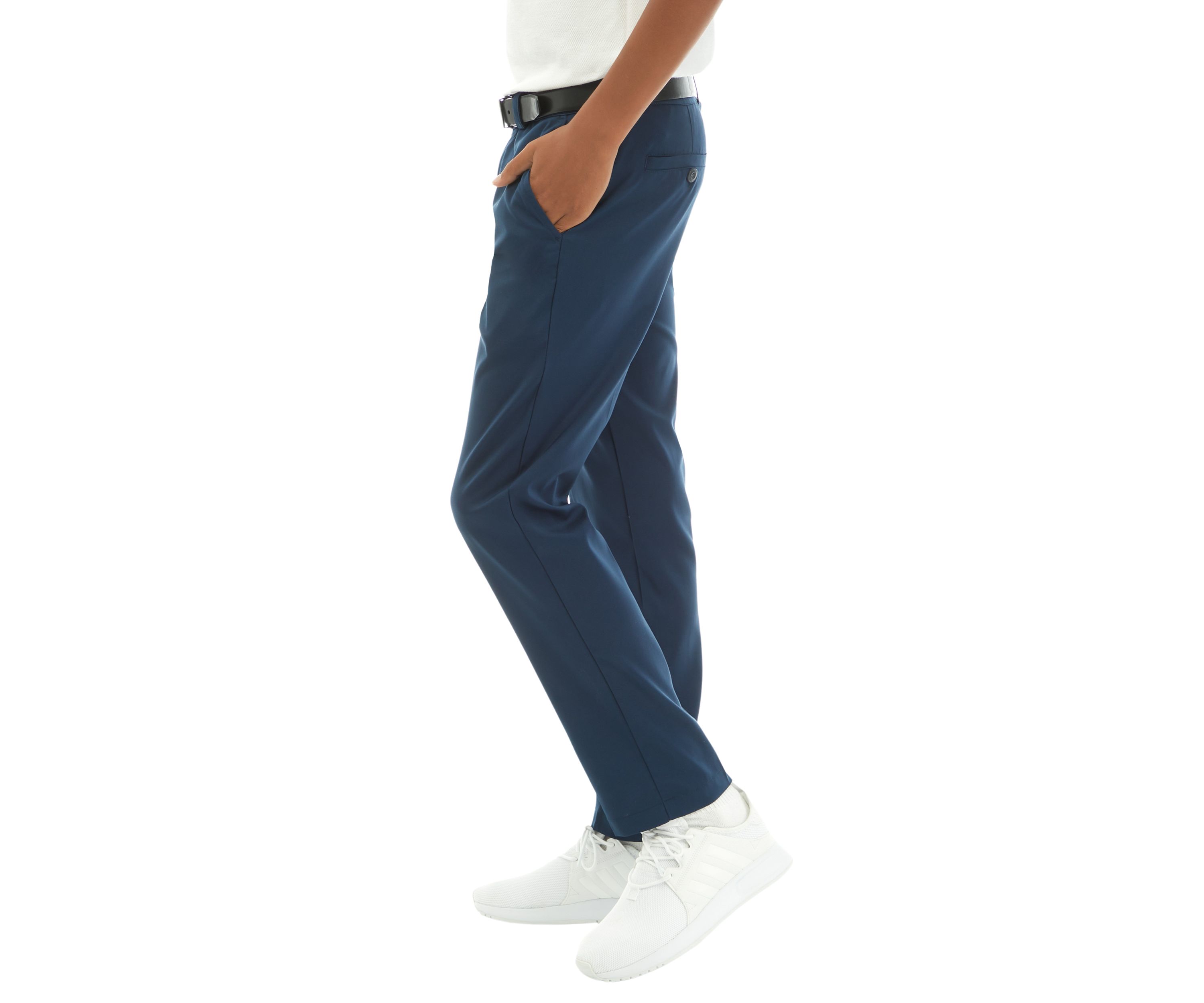Boys 8-20 Solid Flat Front Pants