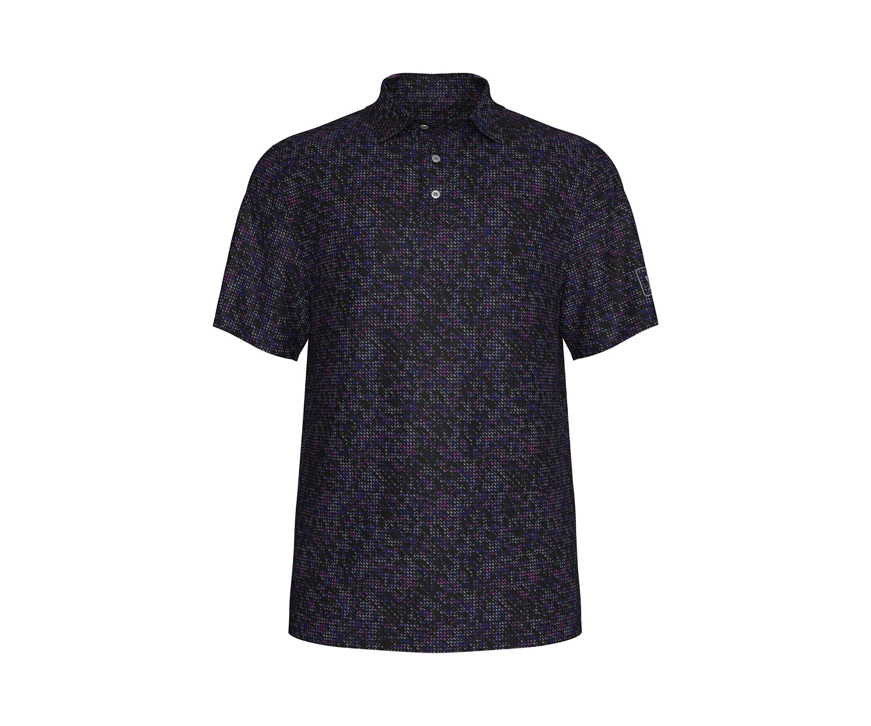 Boys  8-20 Clustered Geo Print Short Sleeve Golf Polo Shirt