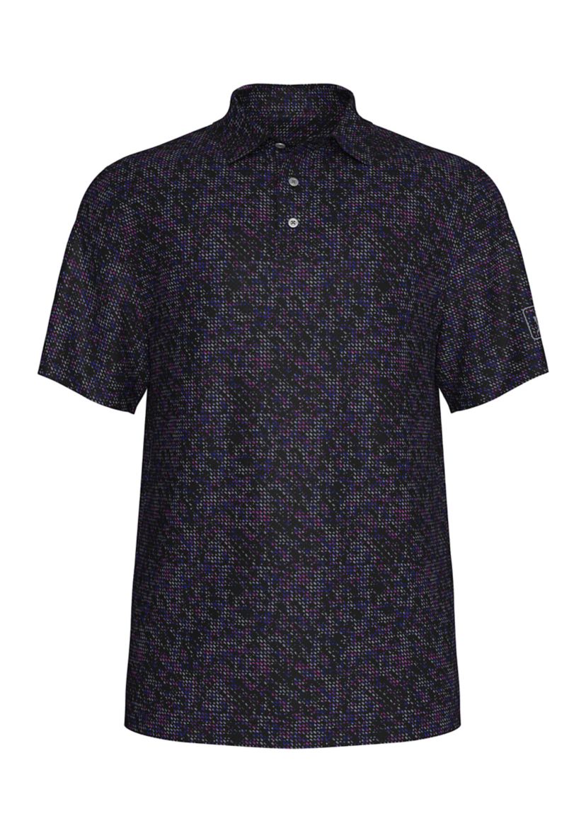 Boys  8-20 Clustered Geo Print Short Sleeve Golf Polo Shirt