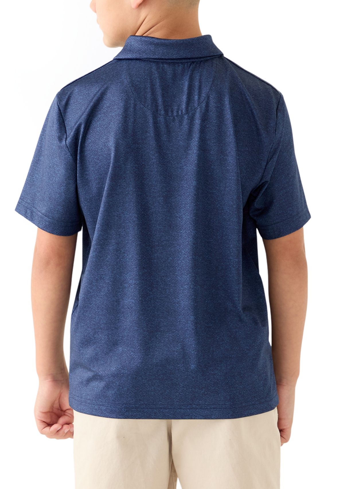 Boys 8-20 Short Sleeve Motion Chest Stripe Polo