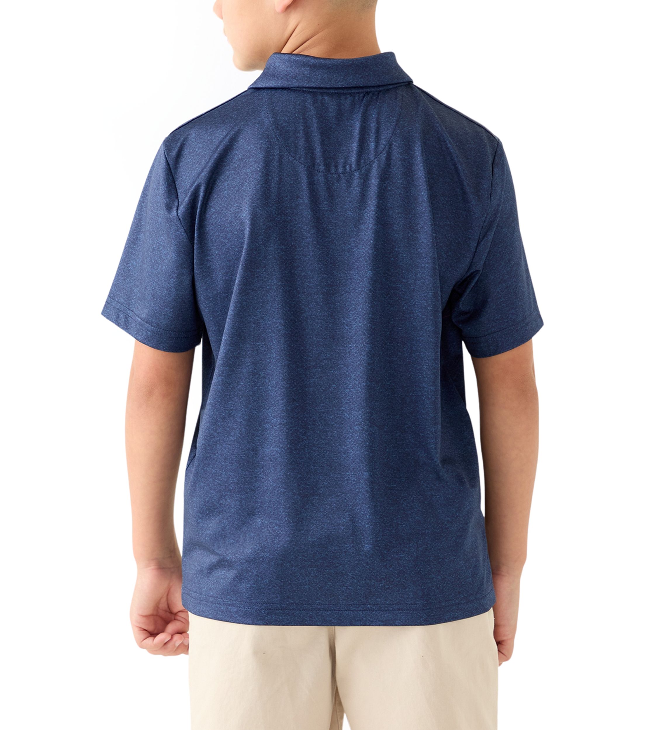 Boys 8-20 Short Sleeve Motion Chest Stripe Polo