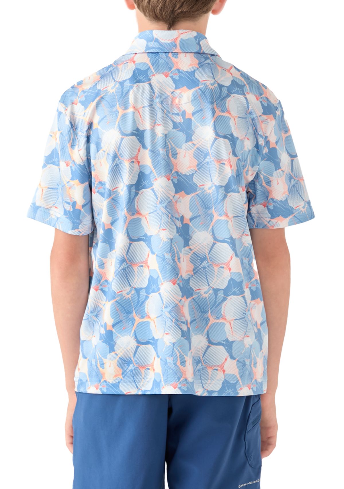 Boys 8-20 Nautical Print Polo Shirt