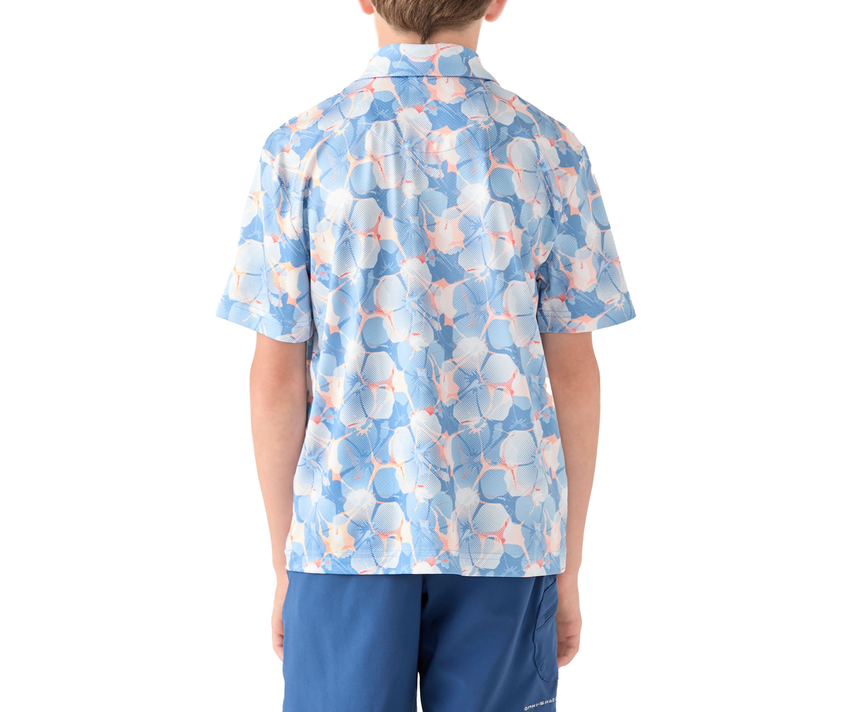 Boys 8-20 Nautical Print Polo Shirt