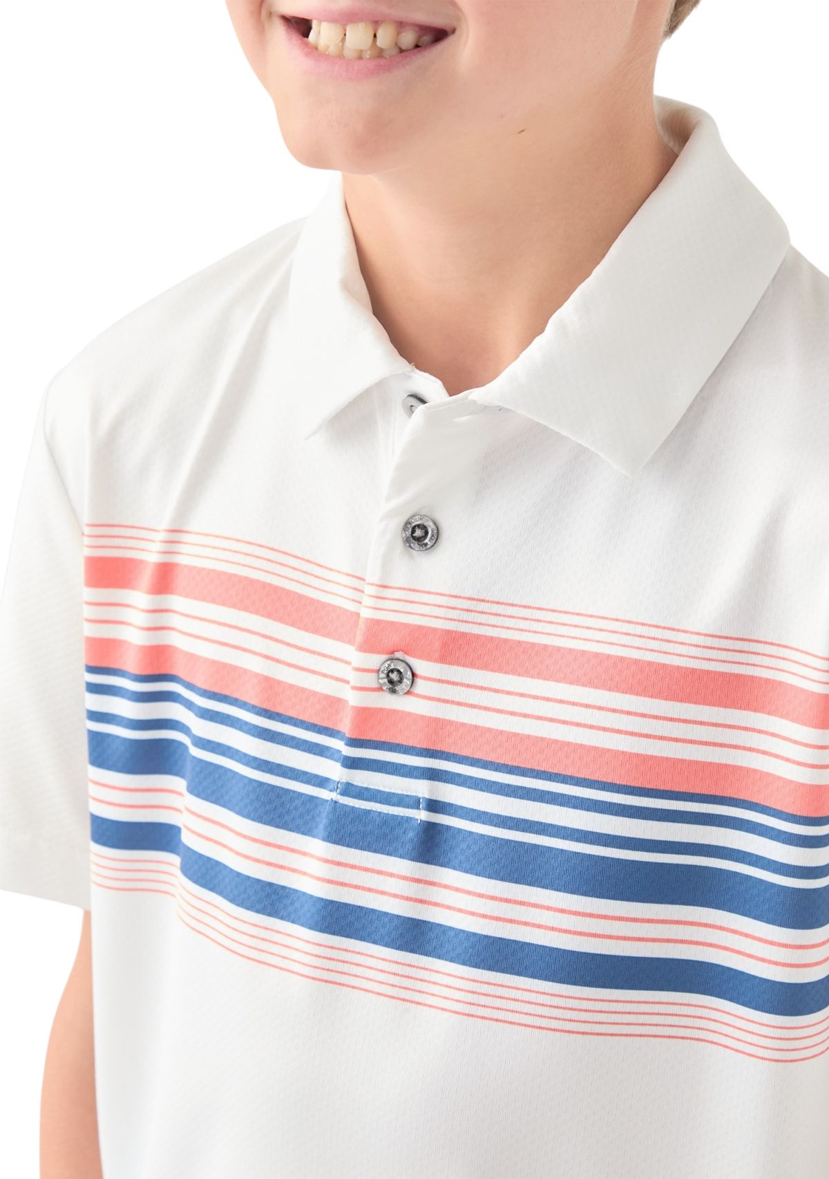 Boys 8-20 Chest Stripe Polo Shirt
