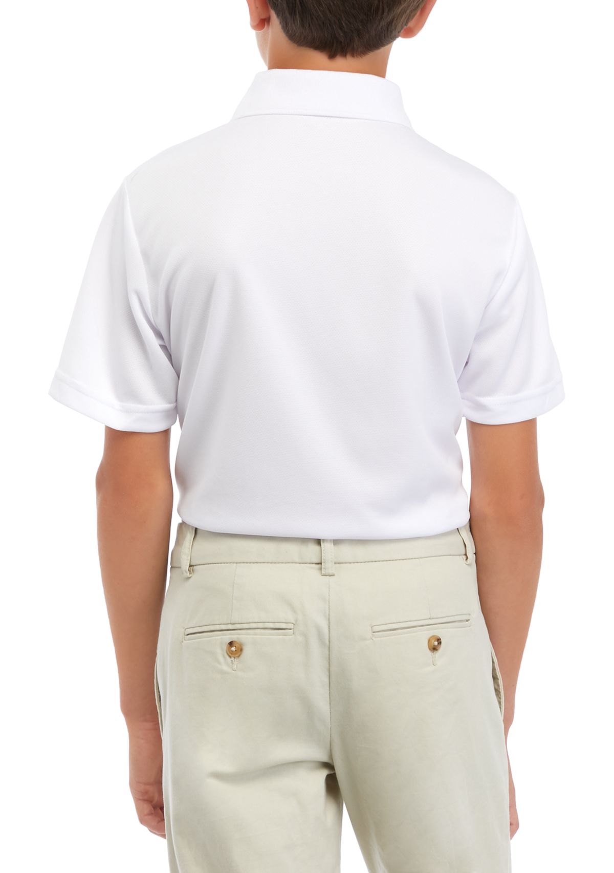 Boys 8-20 Airflux Solid Mesh Short Sleeve Golf Polo Shirt