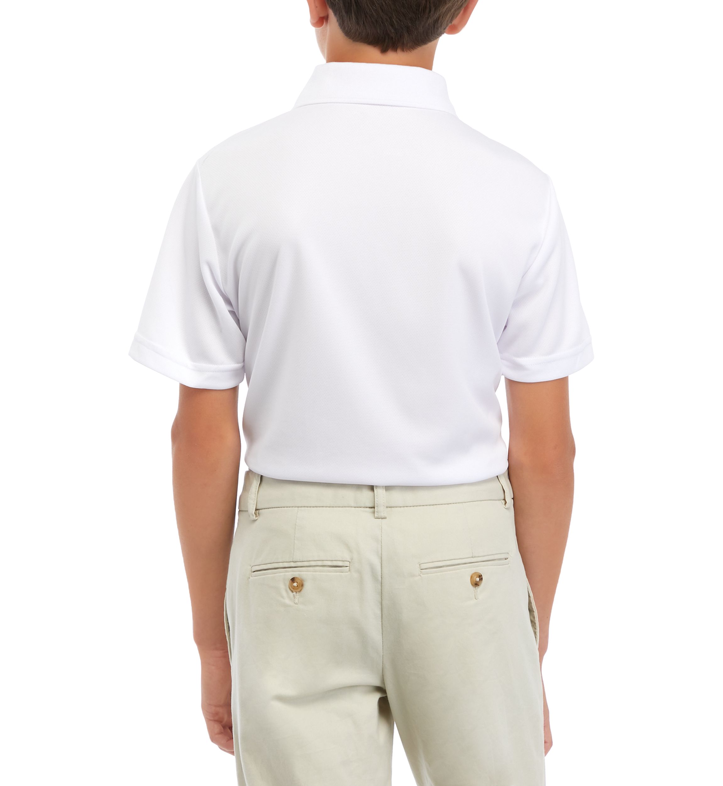 Boys 8-20 Airflux Solid Mesh Short Sleeve Golf Polo Shirt