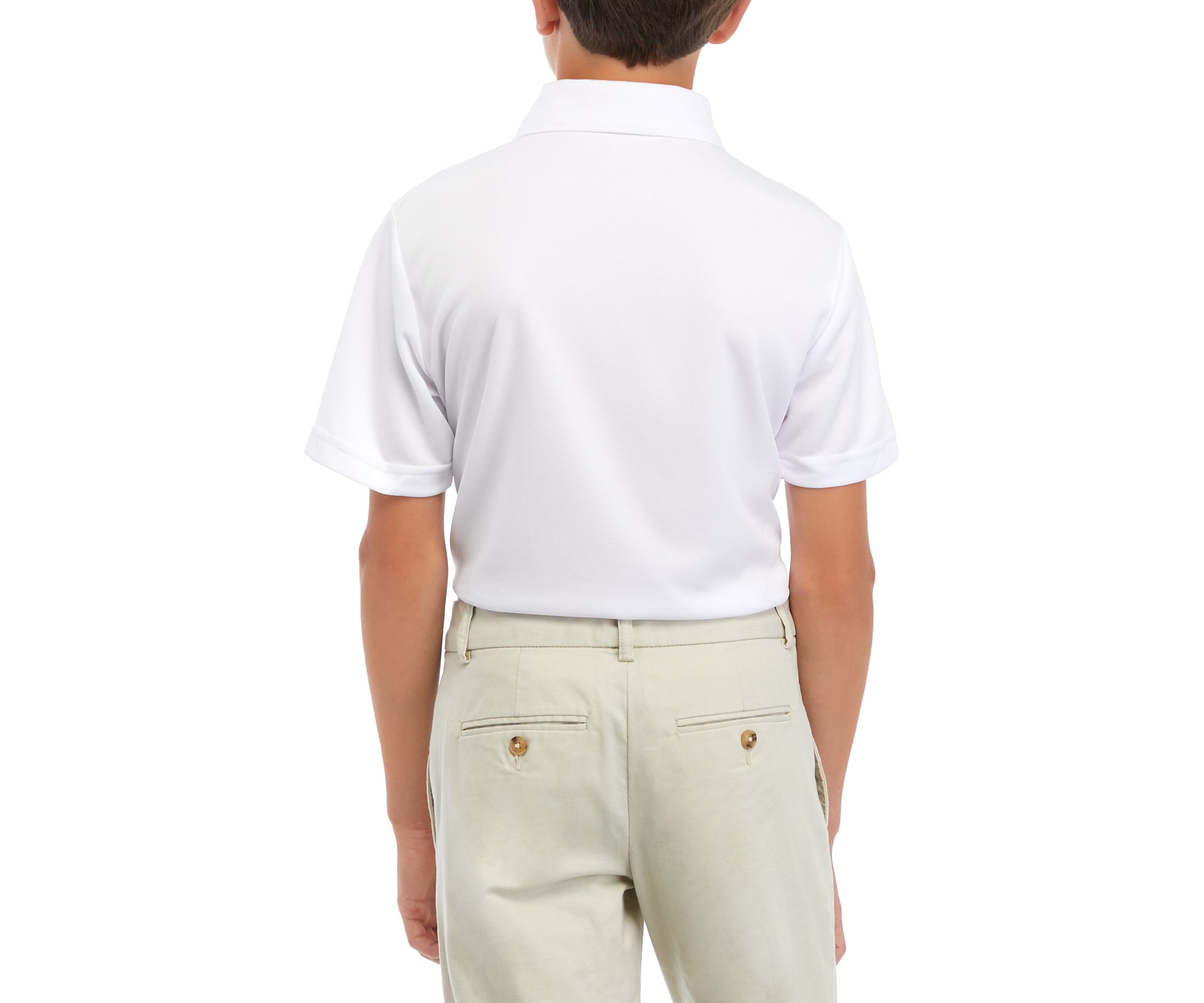 Boys 8-20 Airflux Solid Mesh Short Sleeve Golf Polo Shirt