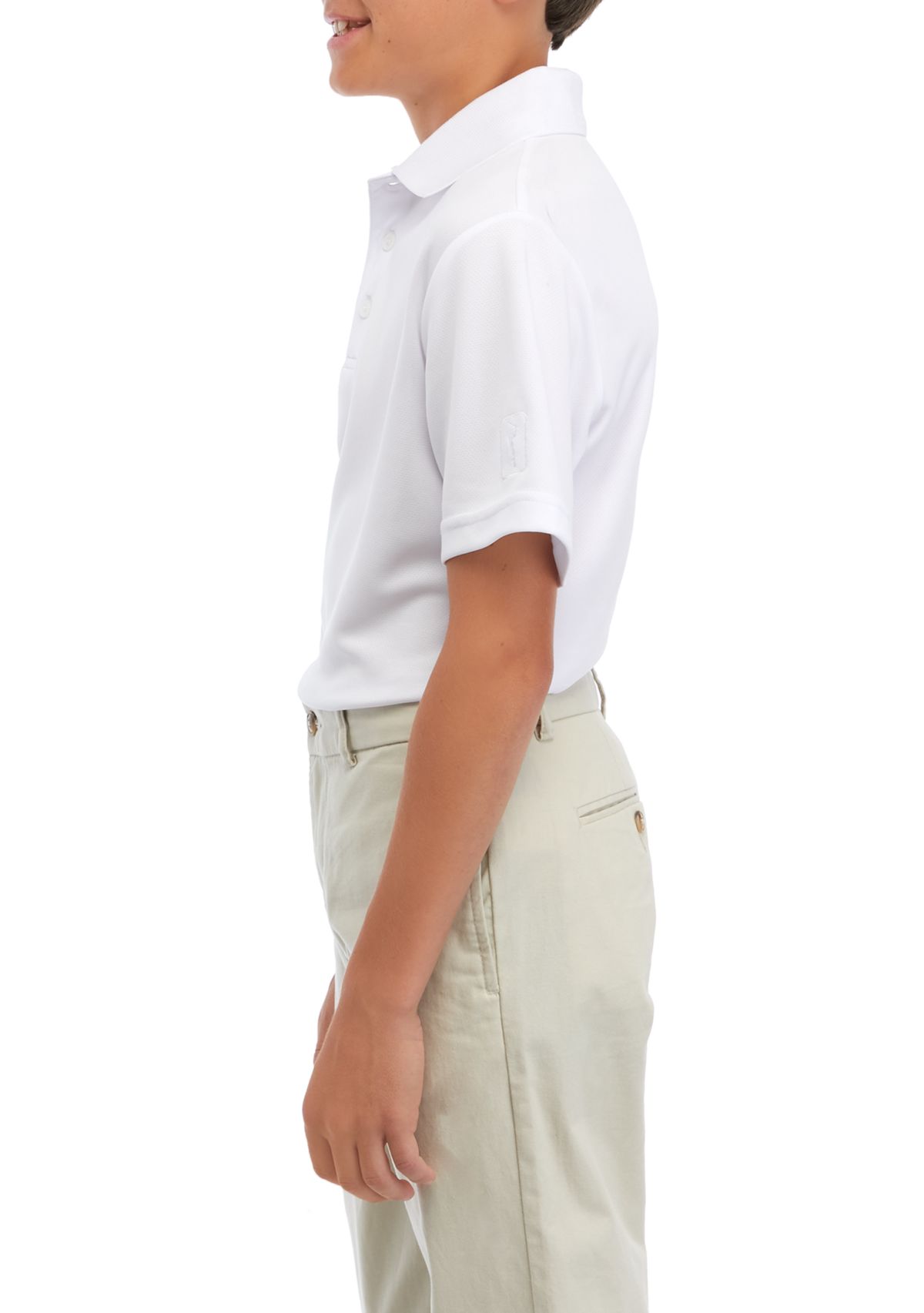 Boys 8-20 Airflux Solid Mesh Short Sleeve Golf Polo Shirt