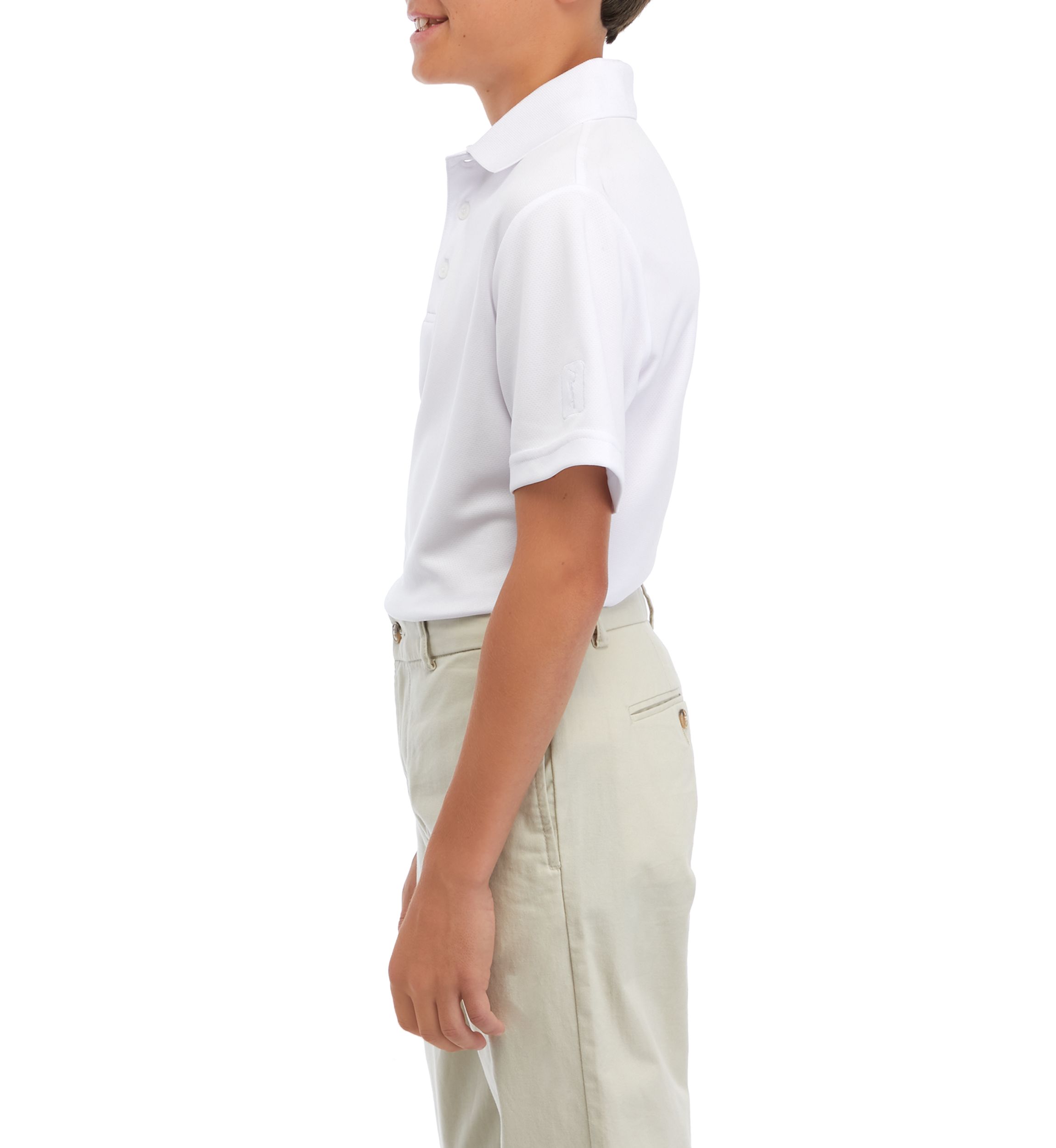 Boys 8-20 Airflux Solid Mesh Short Sleeve Golf Polo Shirt