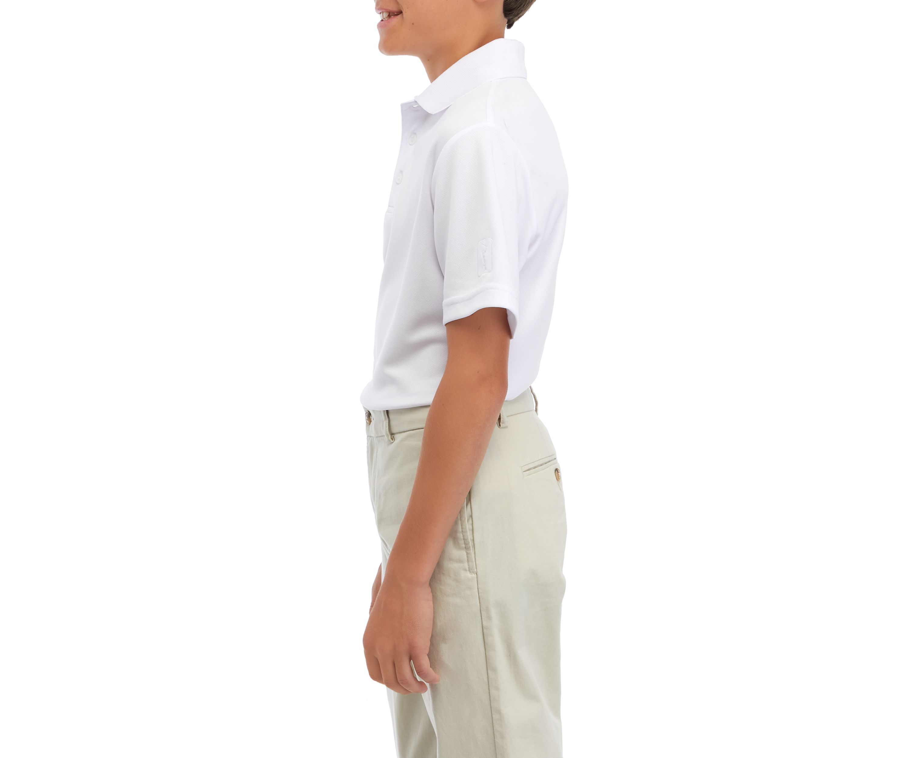 Boys 8-20 Airflux Solid Mesh Short Sleeve Golf Polo Shirt