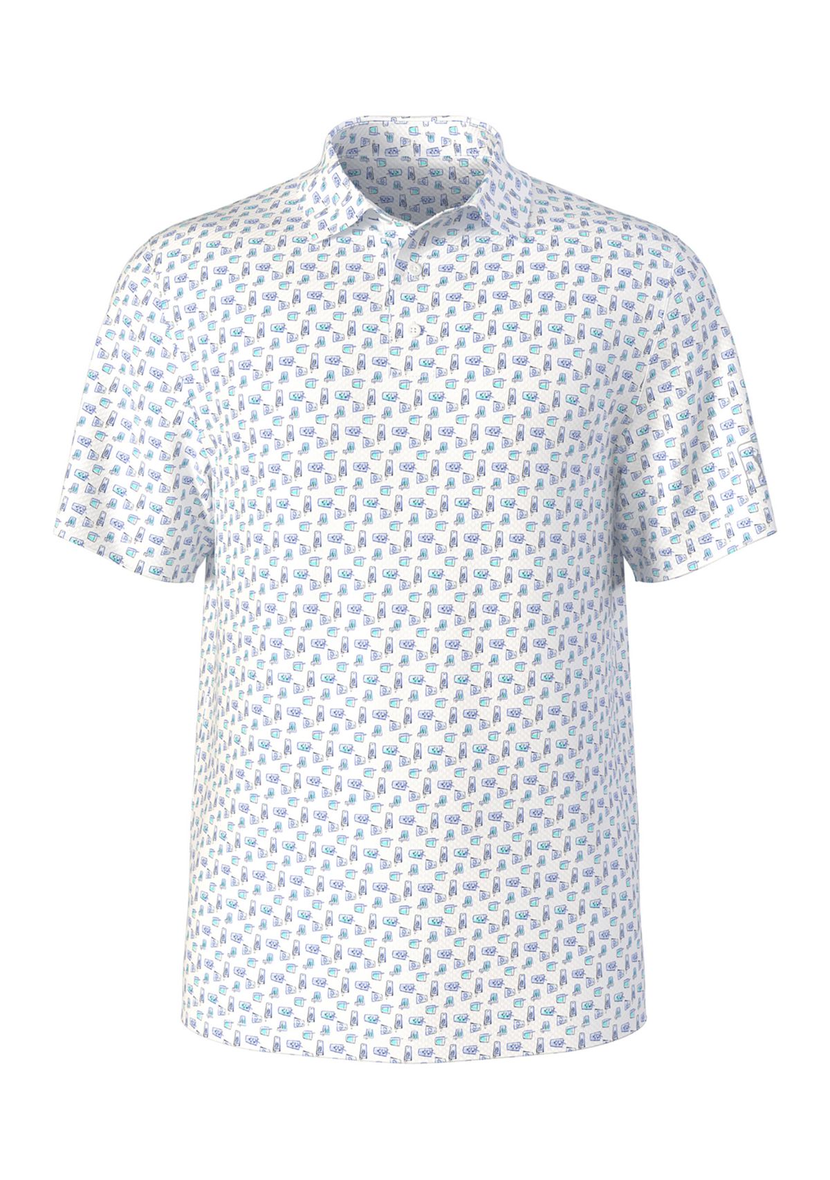 Boys 8-20 Short Sleeve Refreshments Printed Polo Shirt