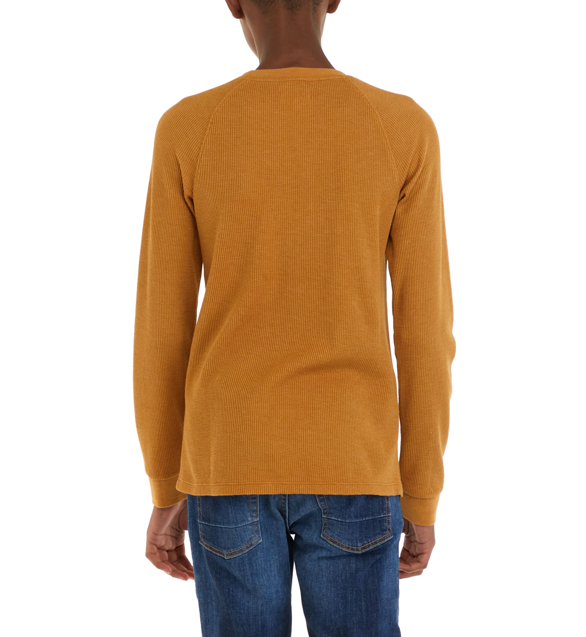 Boys 8-20 Long Sleeve Waffle T-Shirt