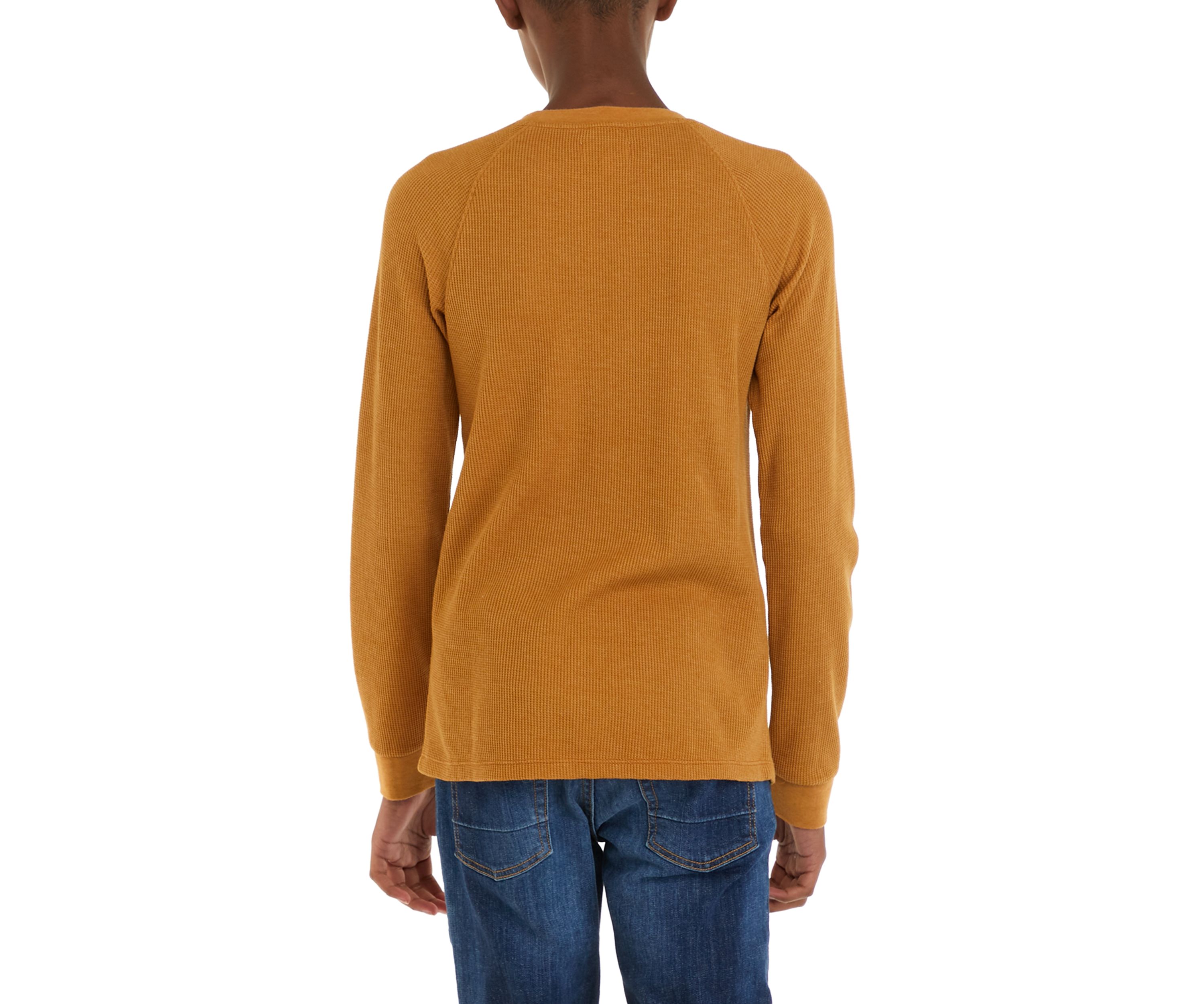 Boys 8-20 Long Sleeve Waffle T-Shirt