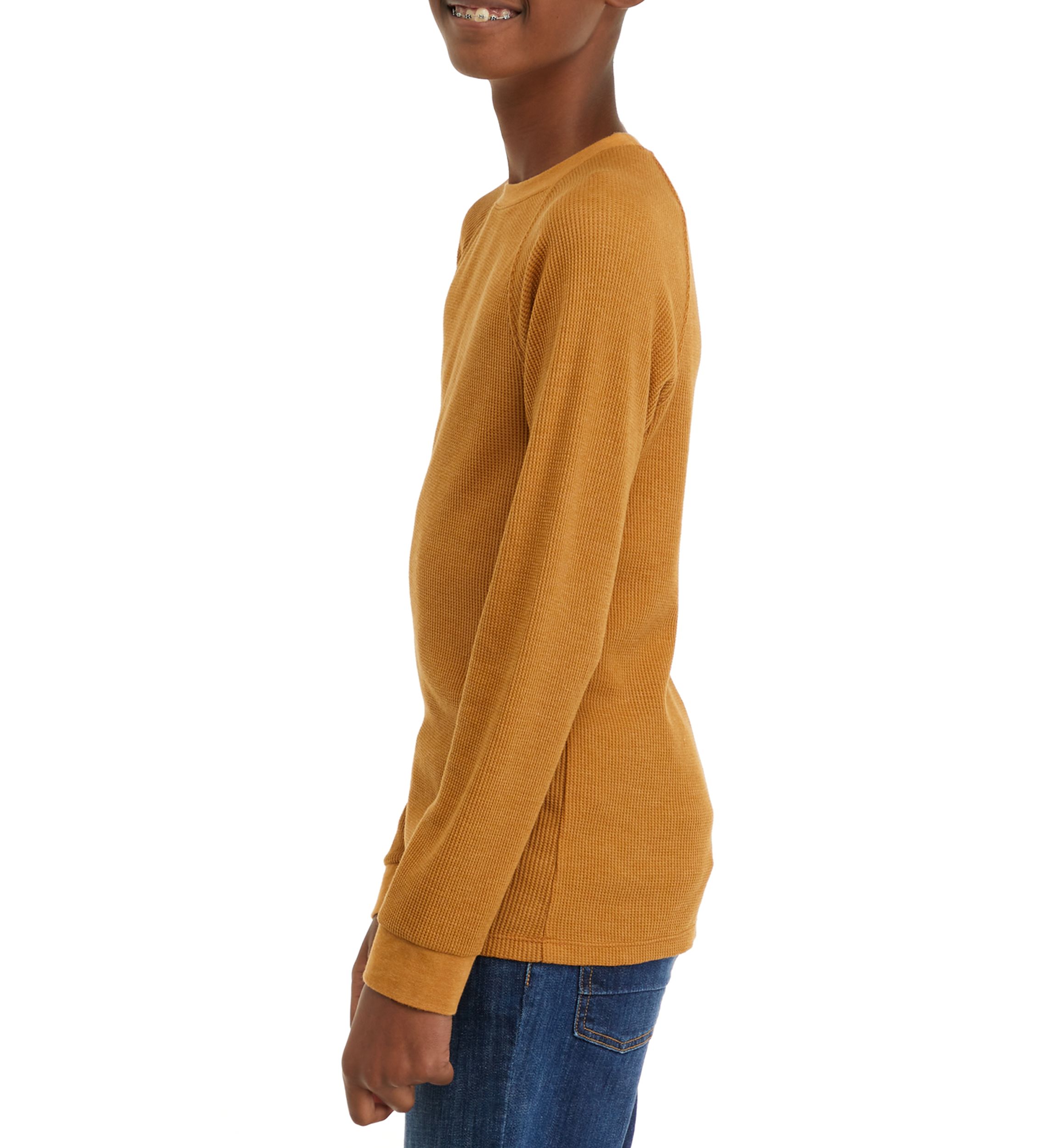 Boys 8-20 Long Sleeve Waffle T-Shirt