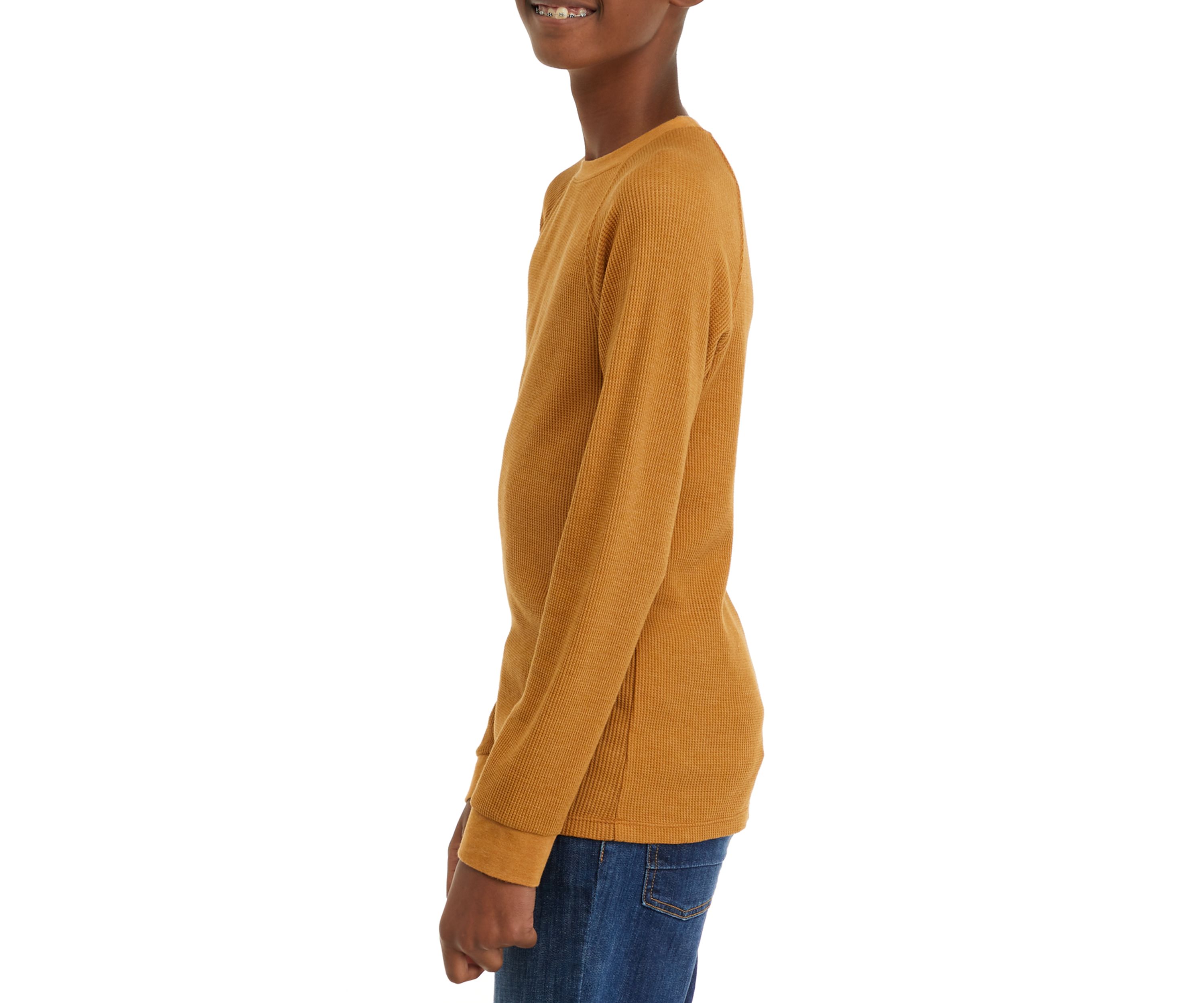 Boys 8-20 Long Sleeve Waffle T-Shirt