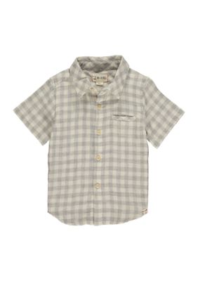 Toddler Boys Short Sleeve Newport Plaid Shirt