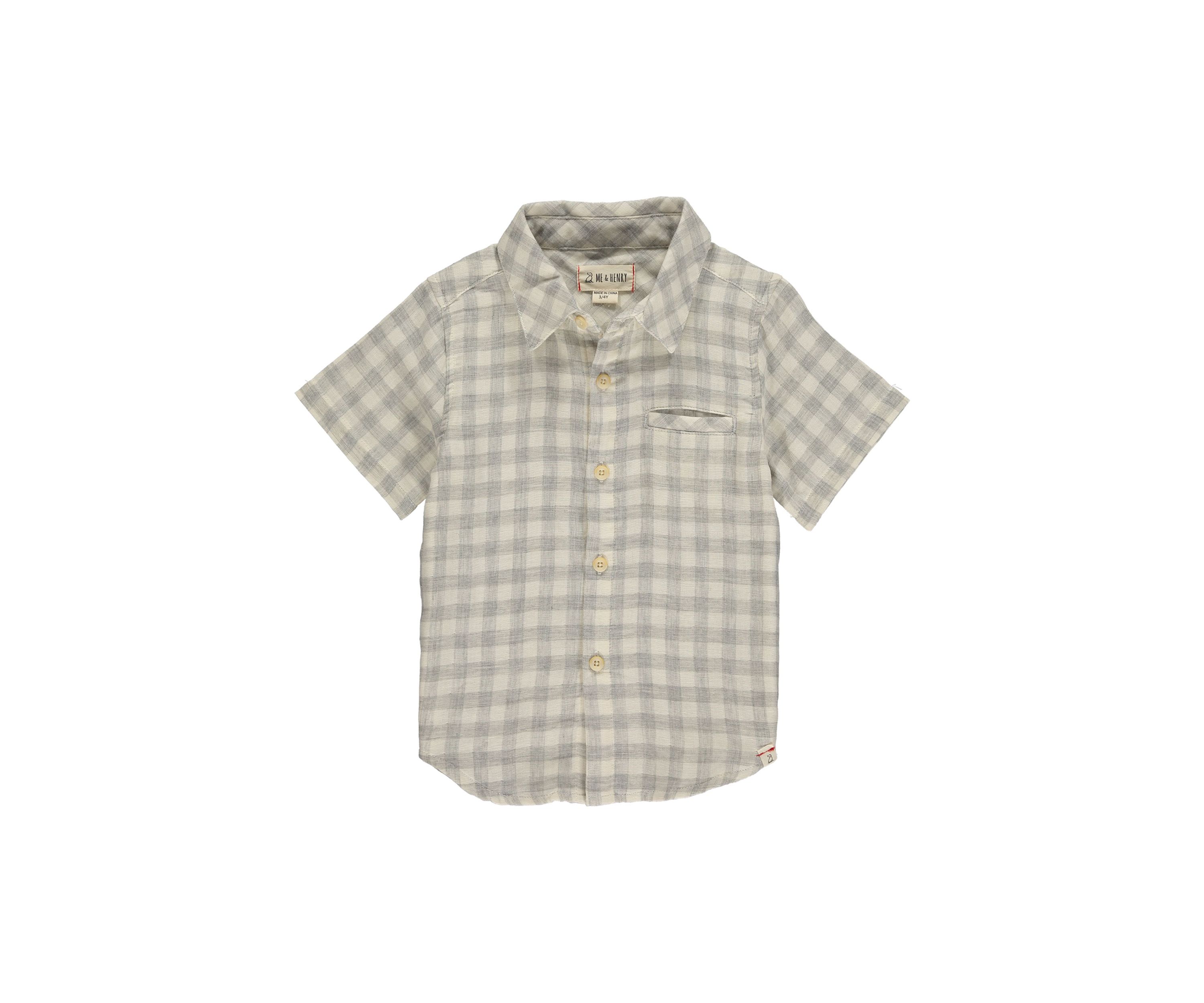 Toddler Boys Short Sleeve Newport Plaid Shirt