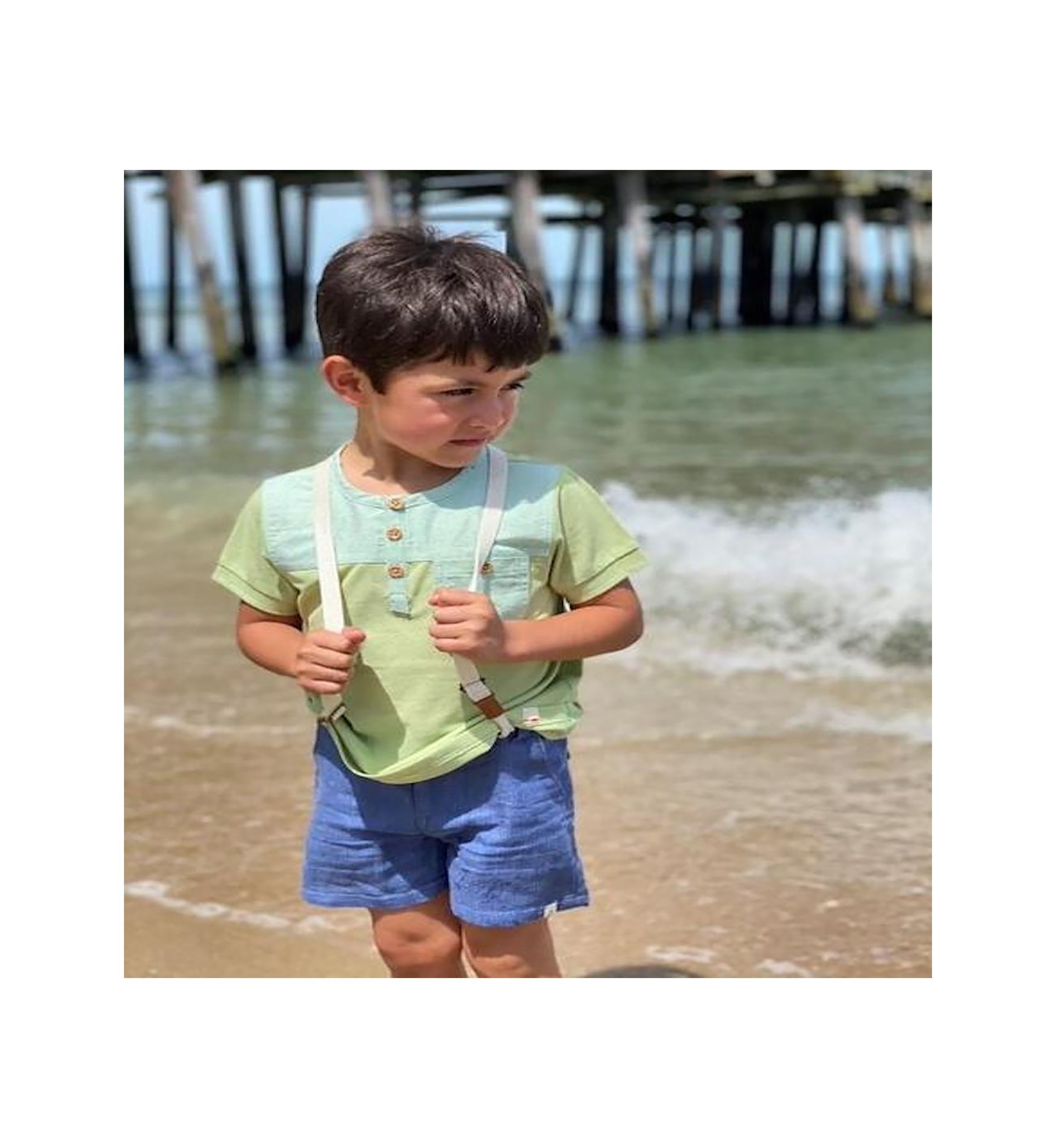 Boys 2-10 Captain Shorts with Suspenders 
