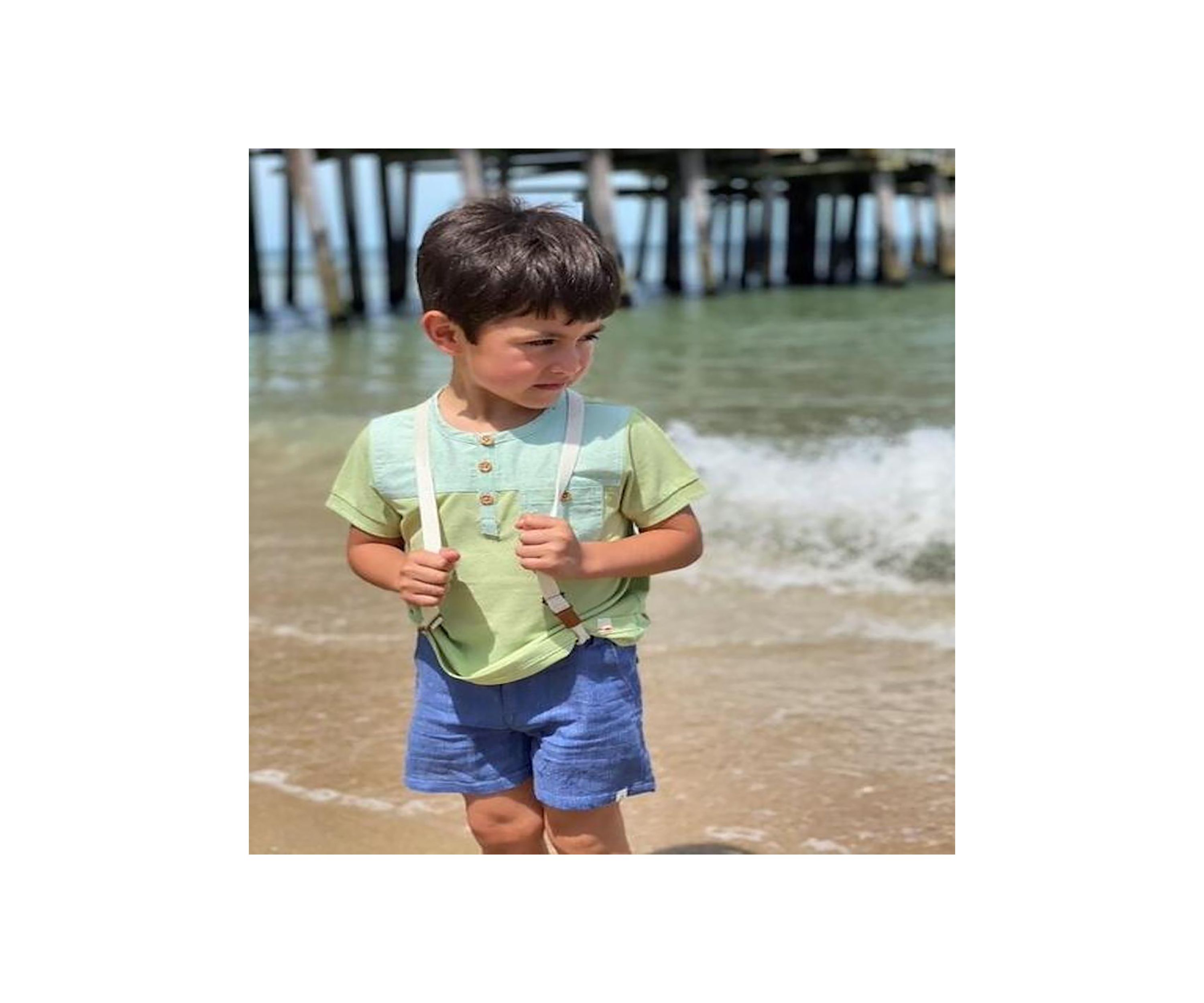 Boys 2-10 Captain Shorts with Suspenders 