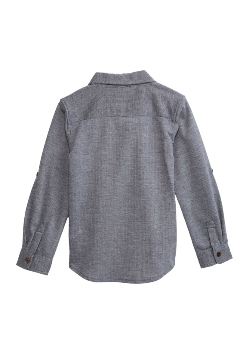 Boys 4-7 Long Sleeve Columbia Jersey Button Front Shirt