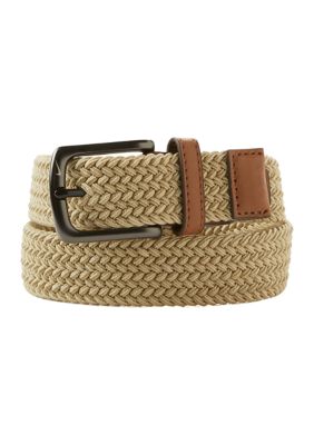 Boys' Stretch Belt - Cat & Jack™ Brown M