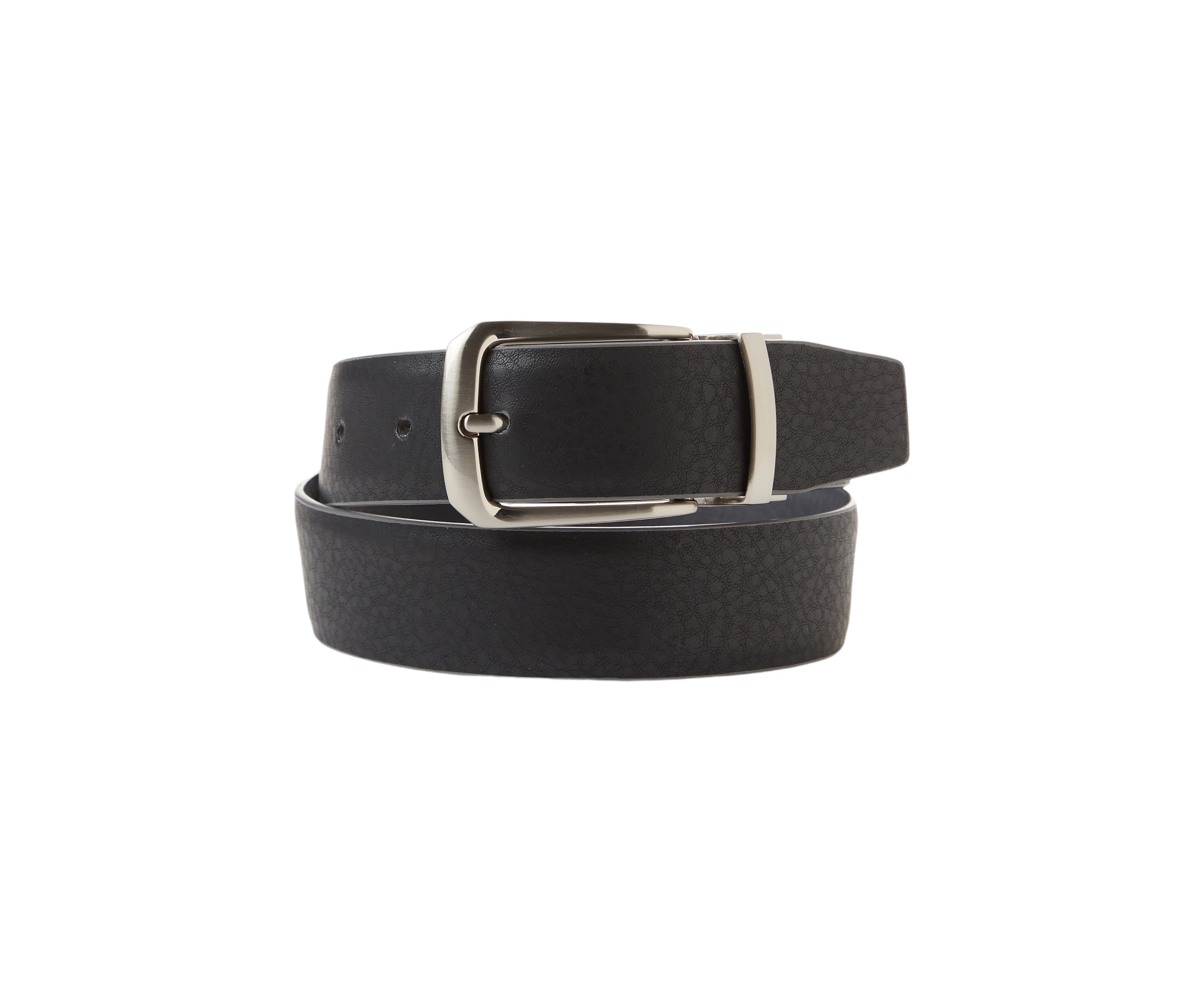Boys Pebble Leather Reversible Belt