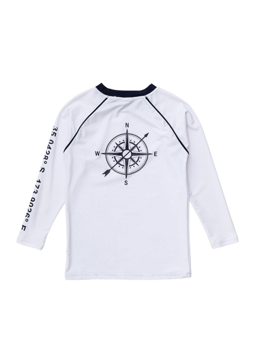 Boys 7-16 Compass Long Sleeve Rash Top