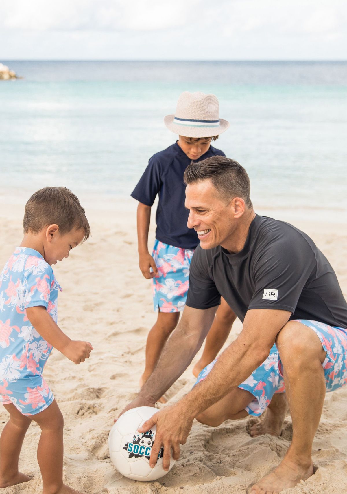 Boys 4-6 Slate Short Sleeve Rash Top