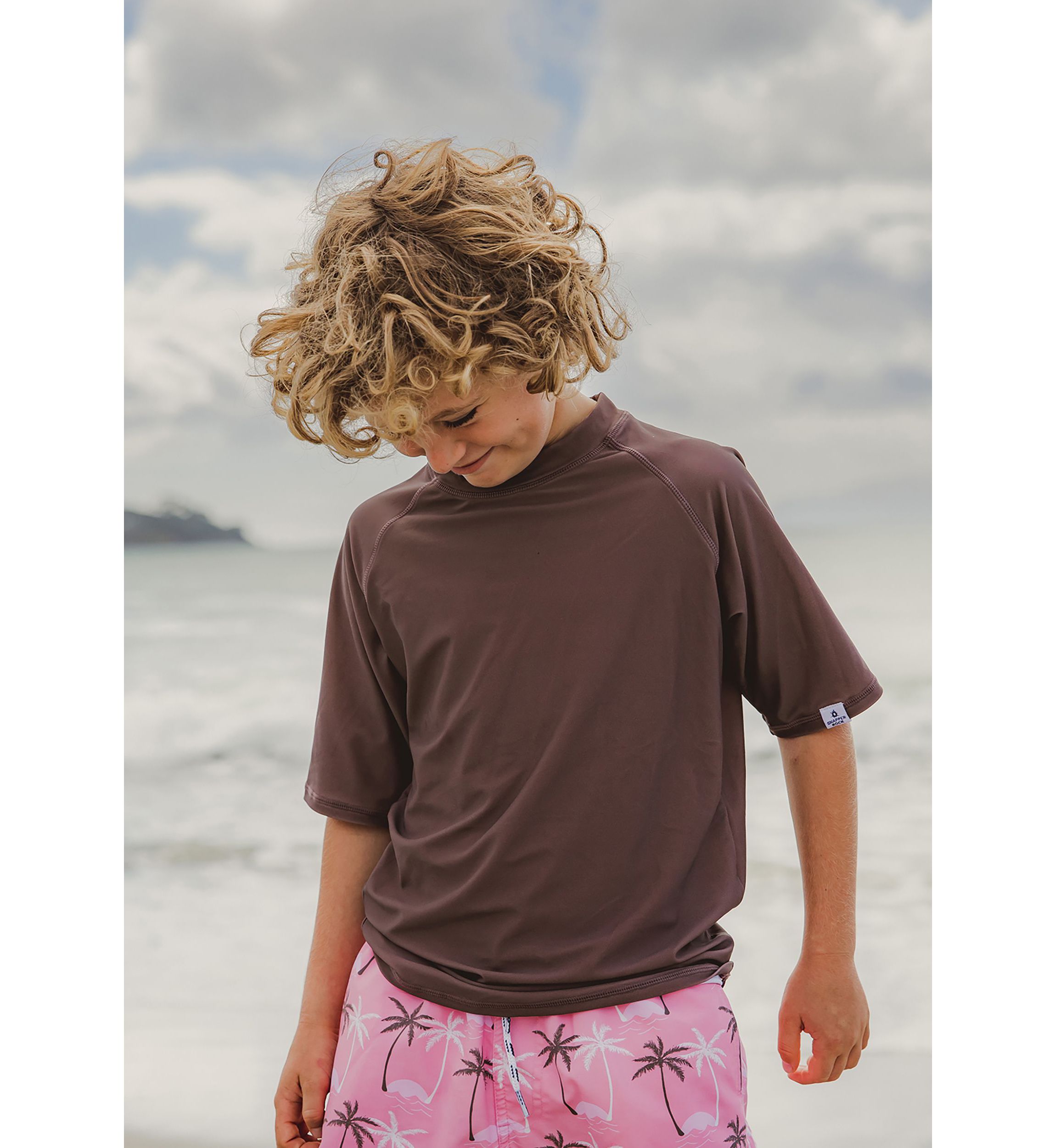 Chocolate Sustainable SS Rash Top