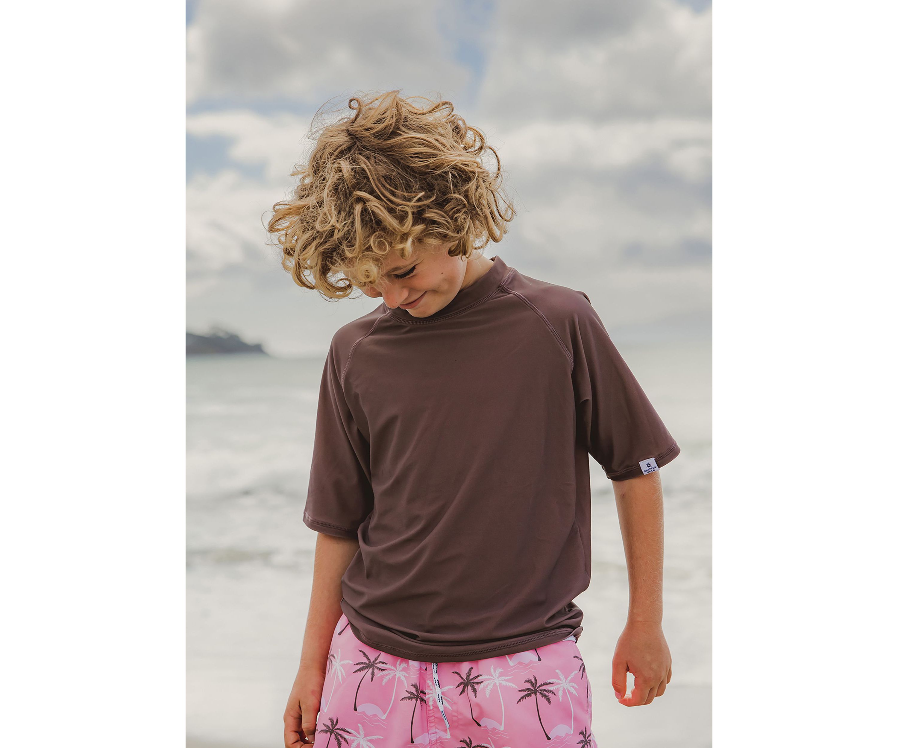 Chocolate Sustainable SS Rash Top