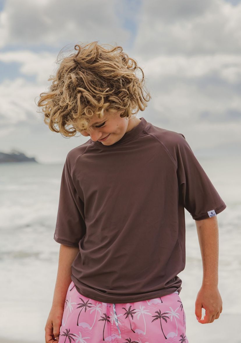 Chocolate Sustainable SS Rash Top