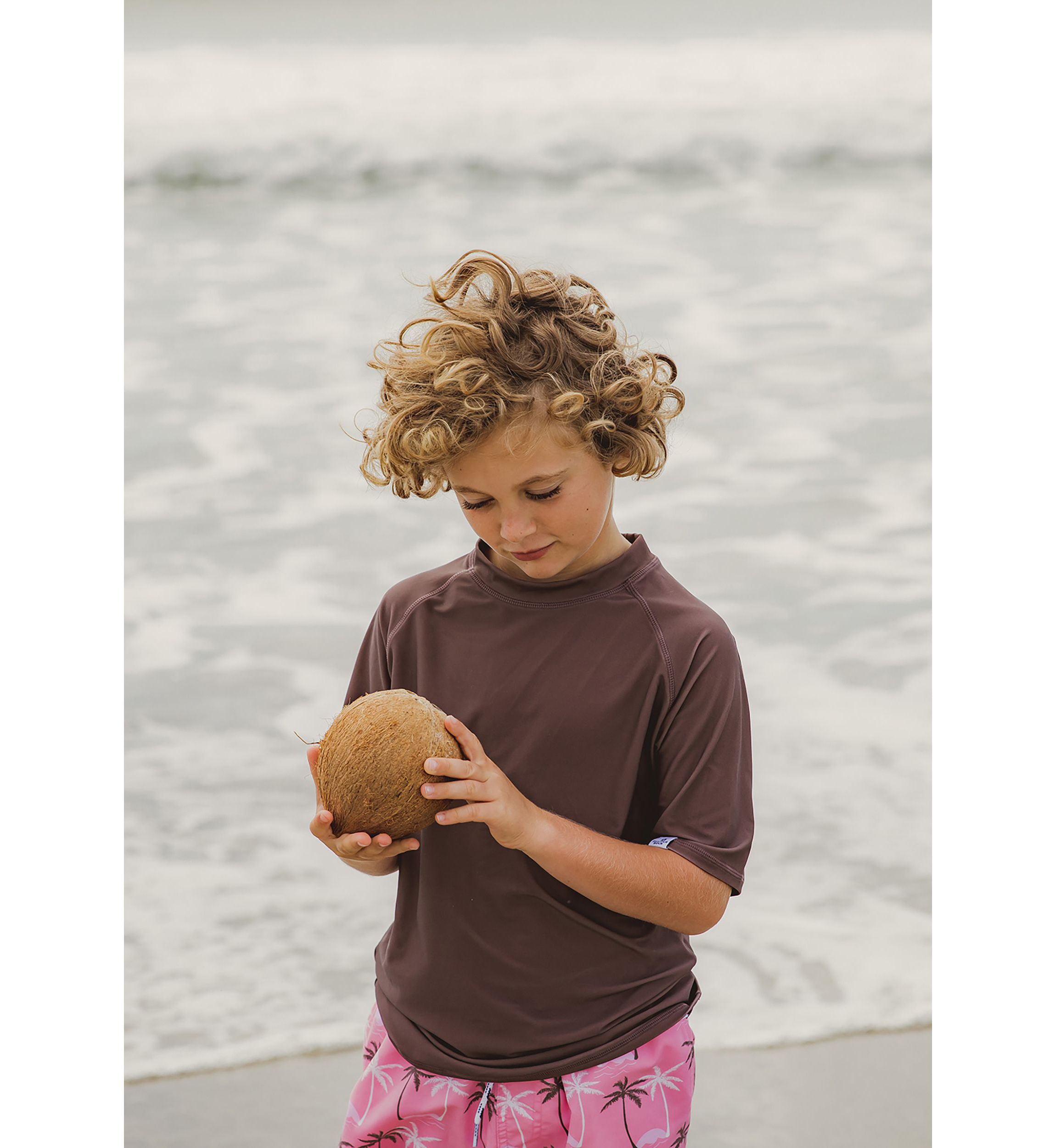 Chocolate Sustainable SS Rash Top