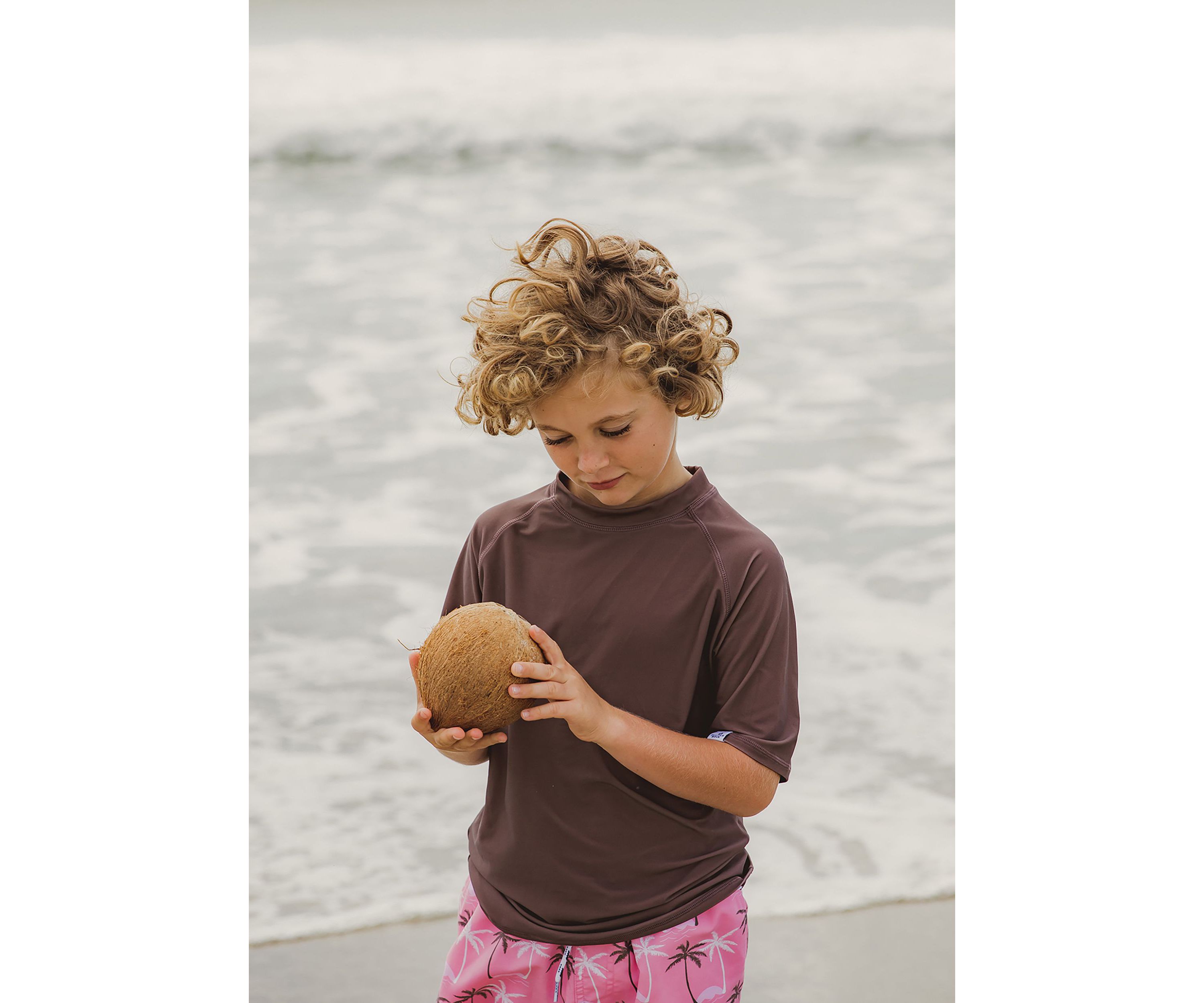 Chocolate Sustainable SS Rash Top