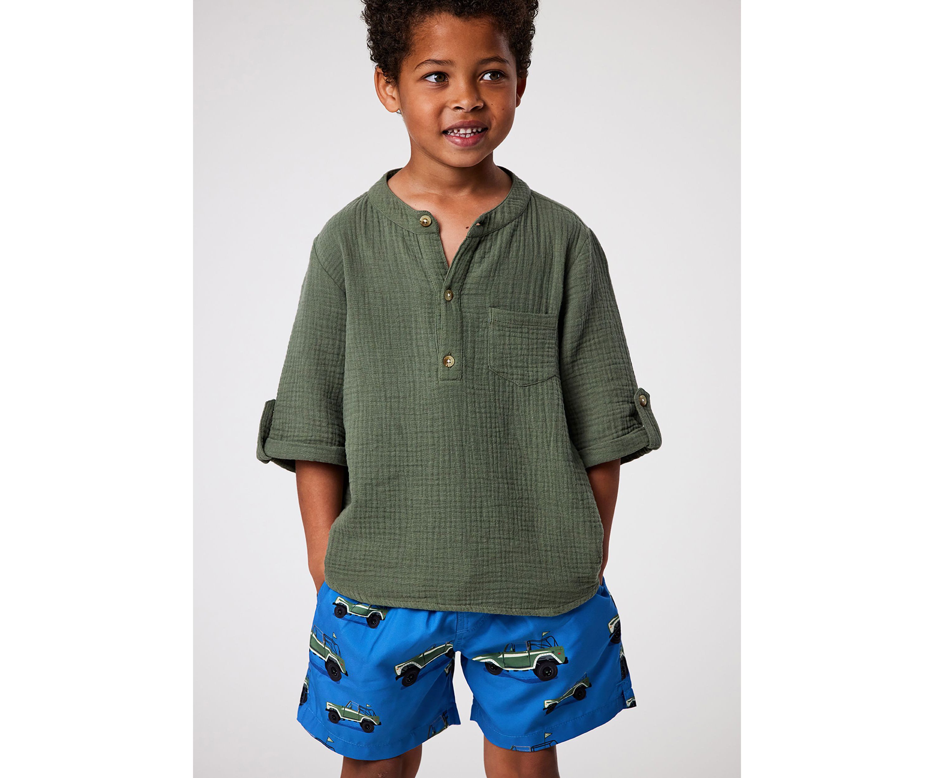 Frankie Safari Green Resort Shirt